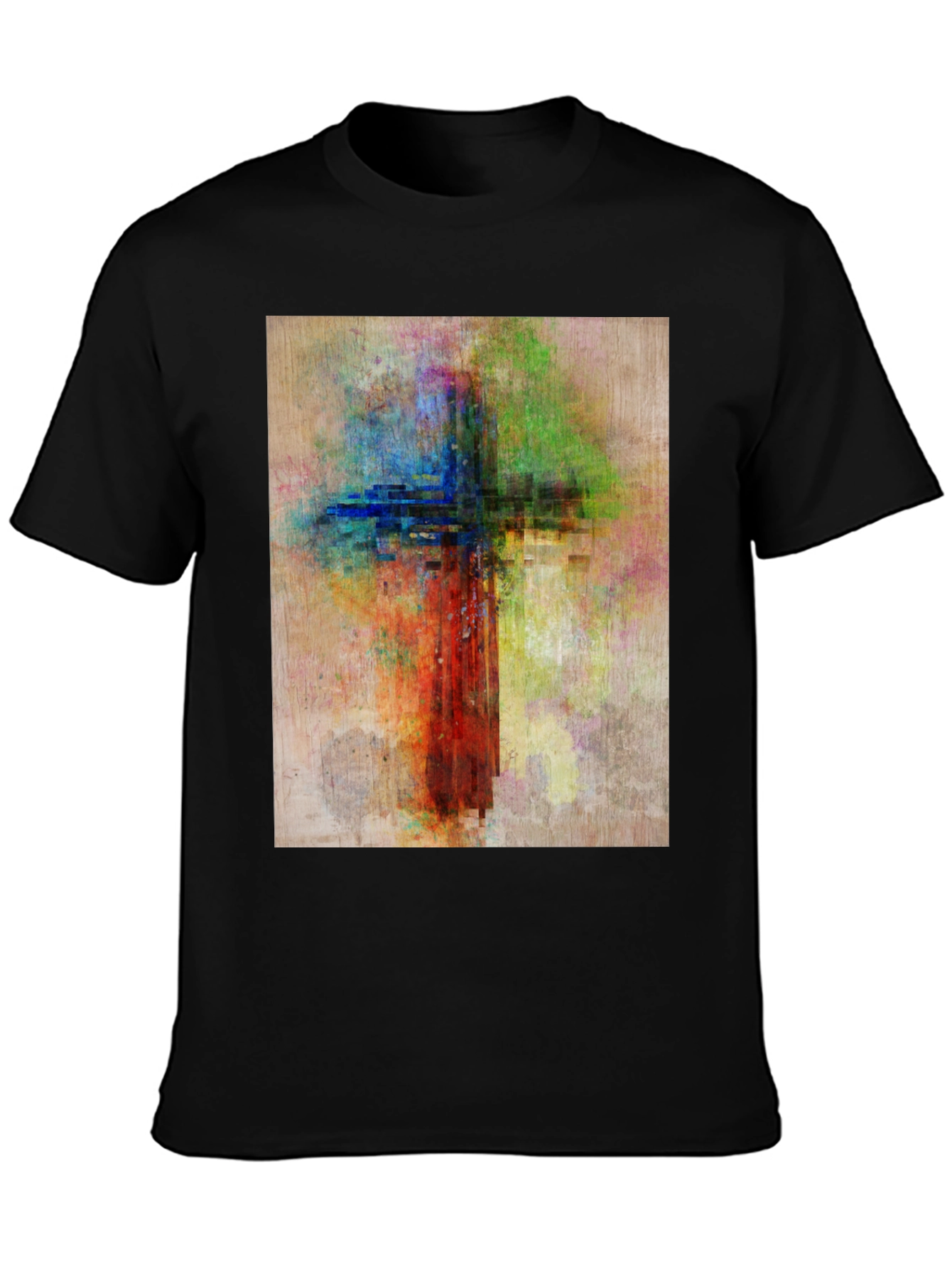 Abstract Christian Cross Graphic Tee