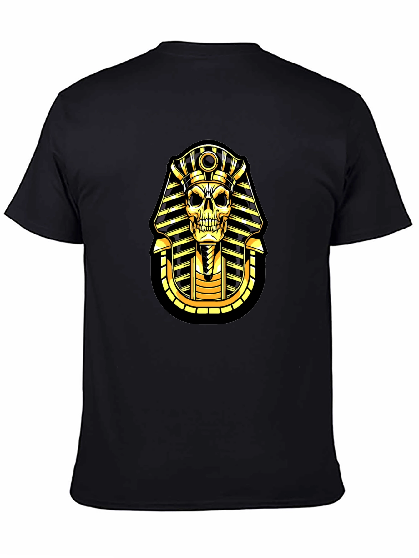 Pharaoh Skull Graphic T-Shirt - Black