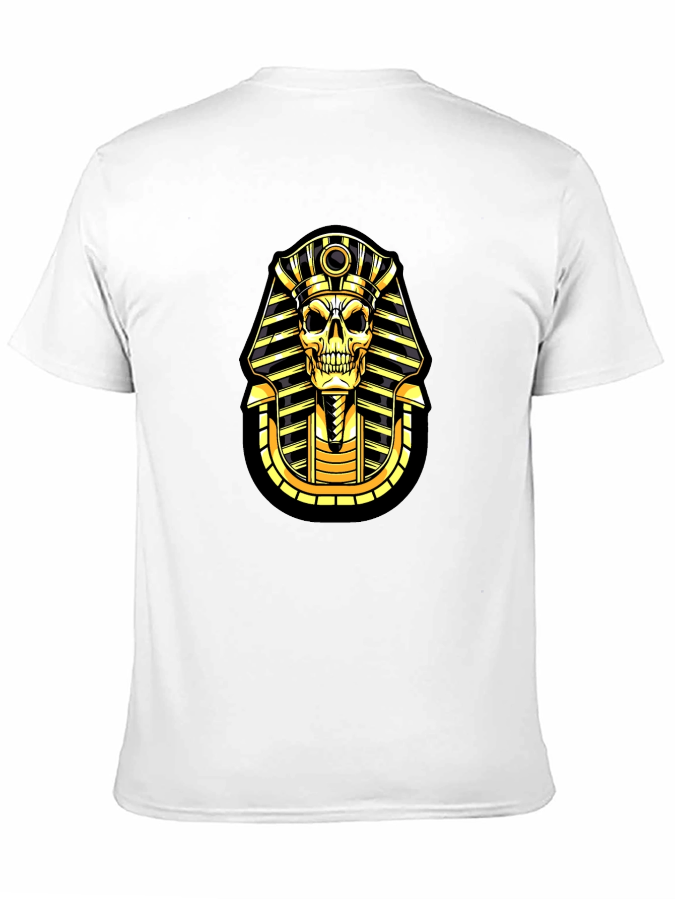 Pharaoh Skull Graphic T-Shirt - Black