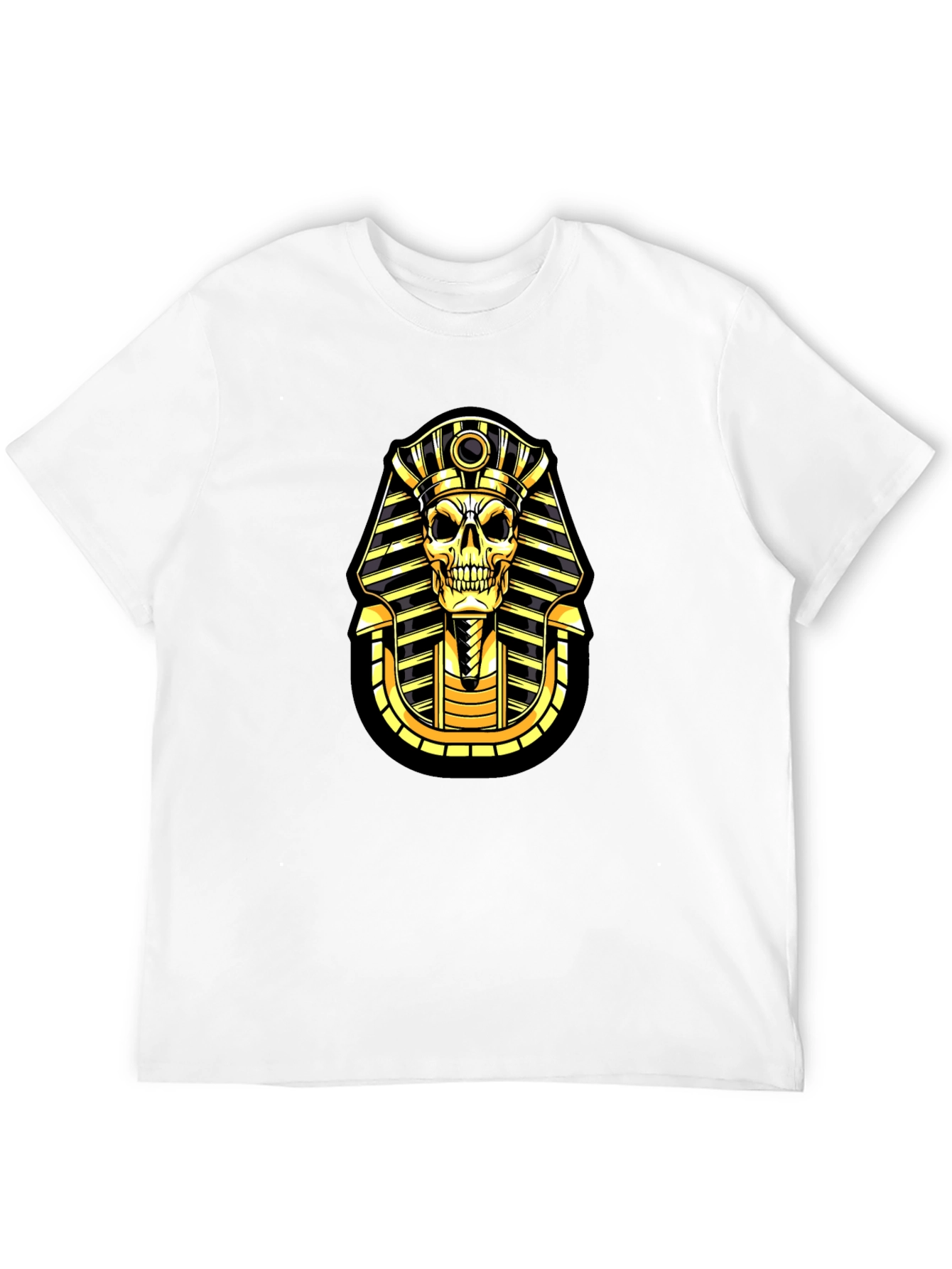 Pharaoh Skull Graphic T-Shirt - Black