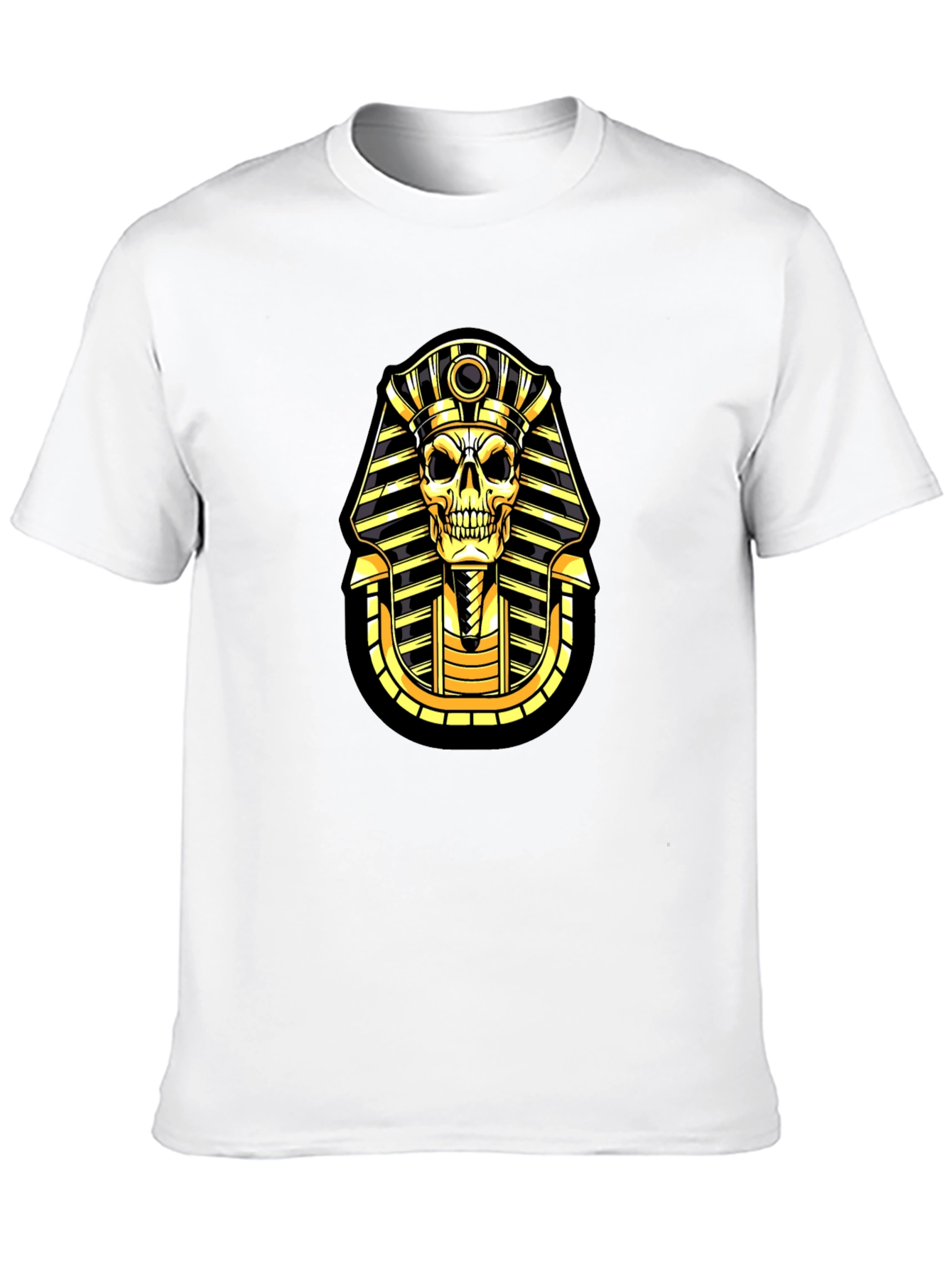 Pharaoh Skull Graphic T-Shirt - Black