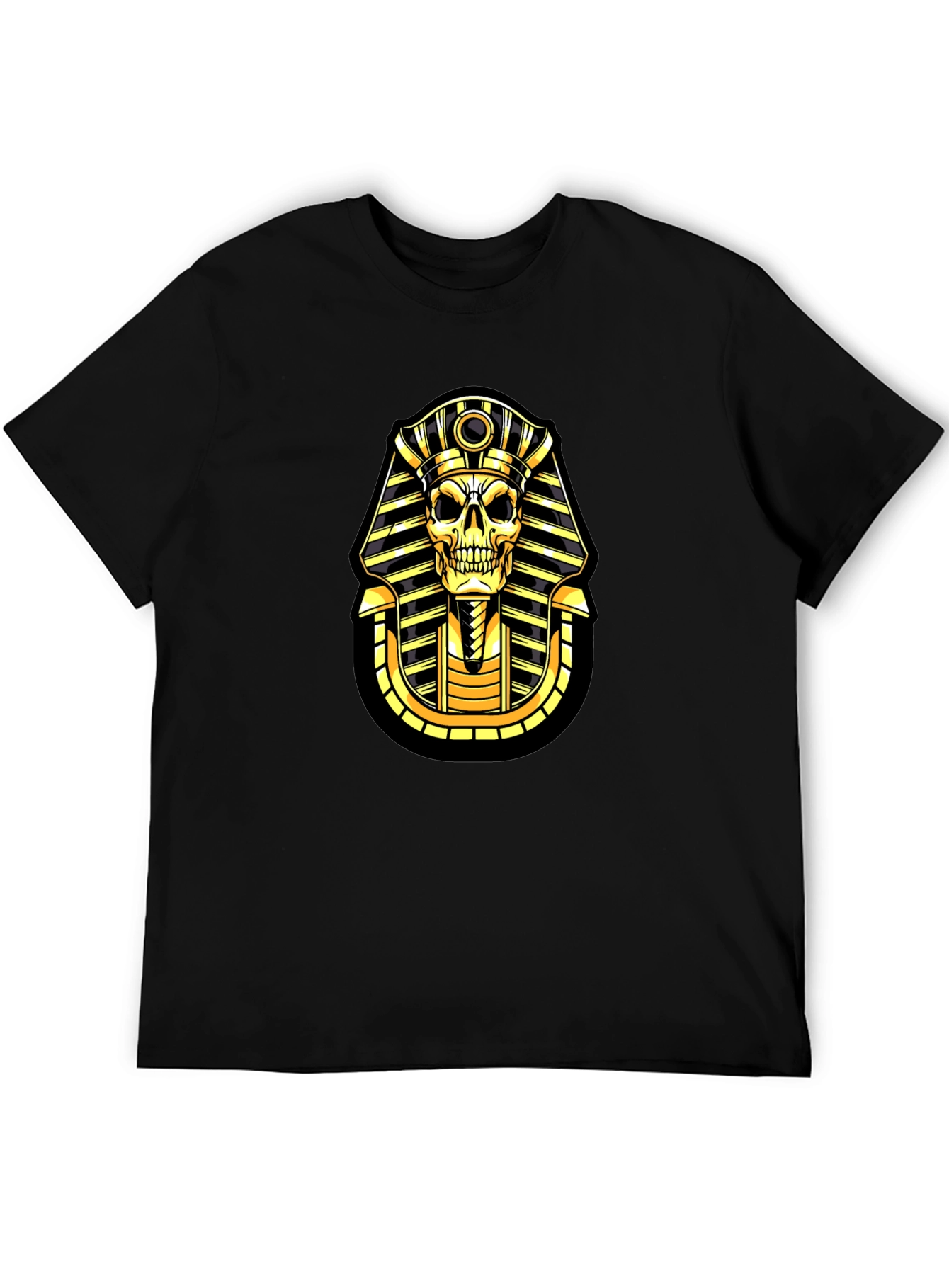 Pharaoh Skull Graphic T-Shirt - Black