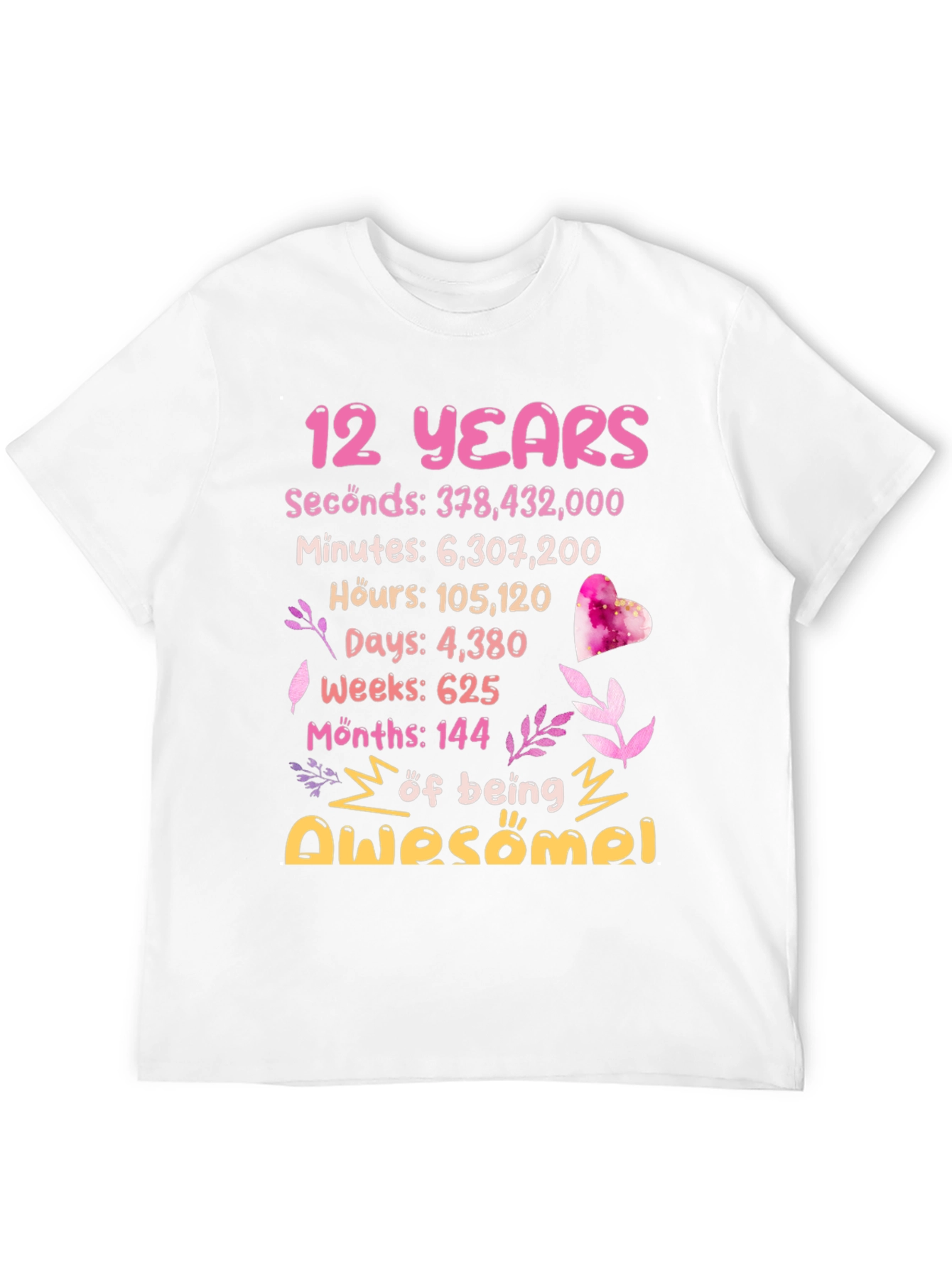 12th Birthday Awesome Tee