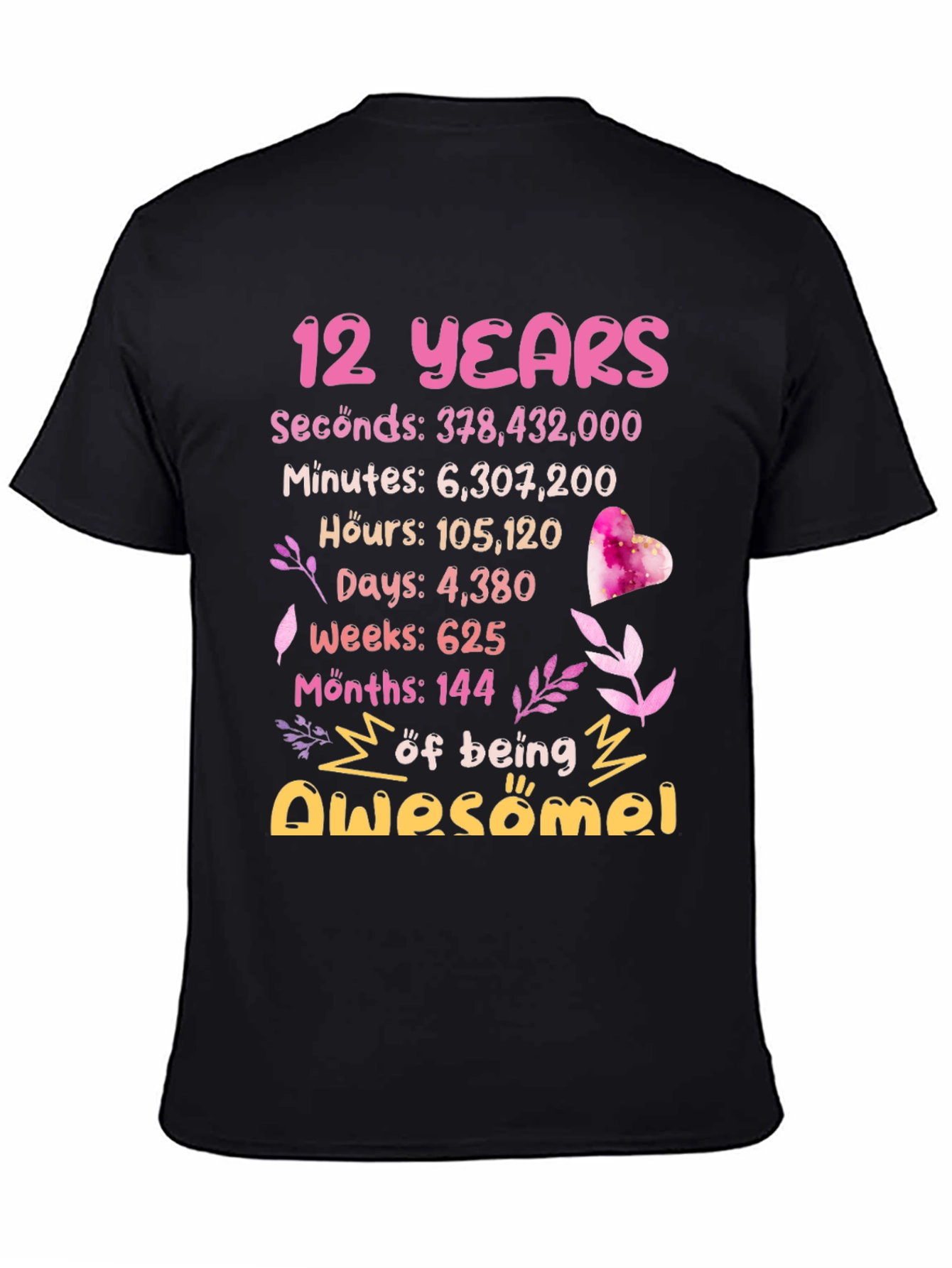12th Birthday Awesome Tee