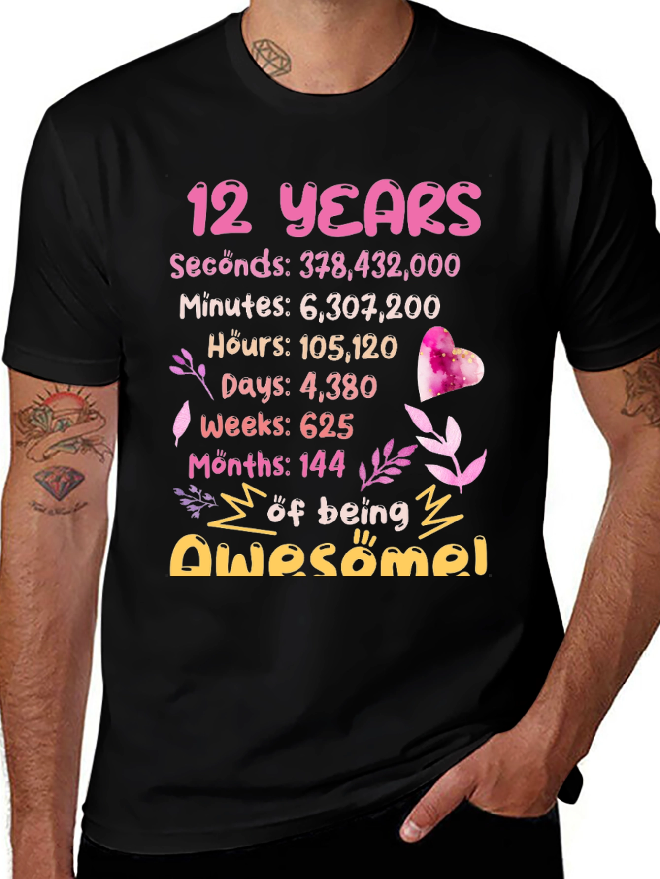 12th Birthday Awesome Tee