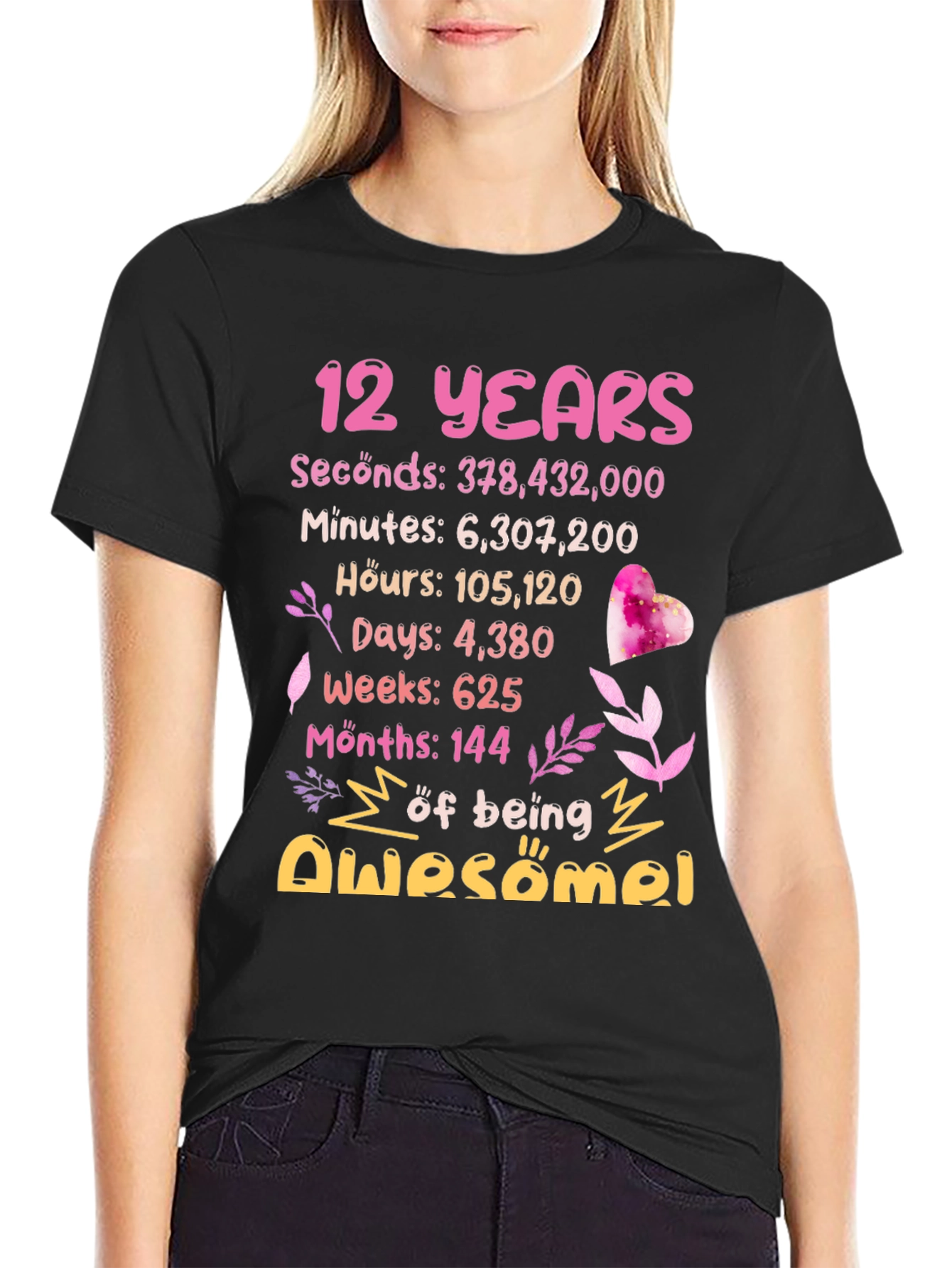 12th Birthday Awesome Tee
