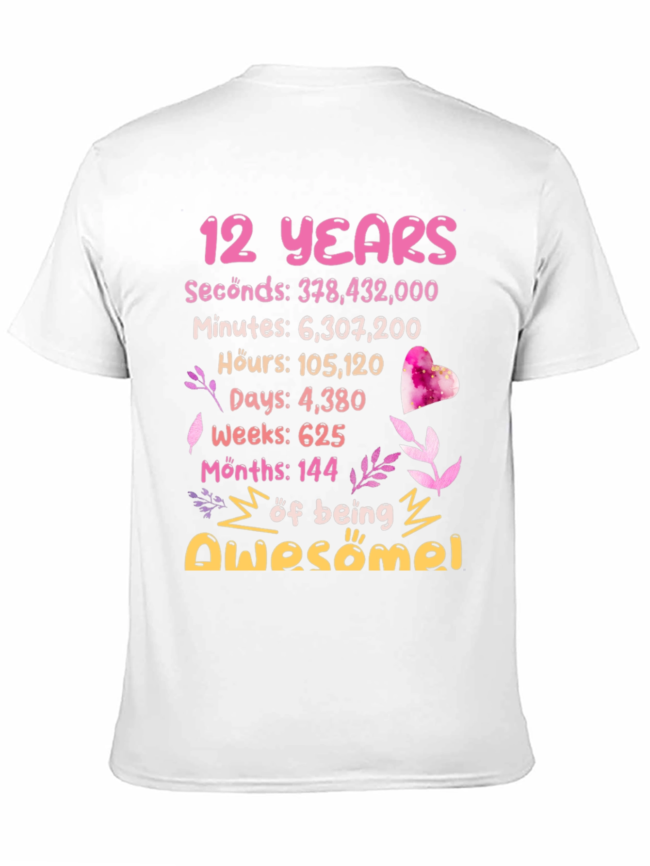 12th Birthday Awesome Tee