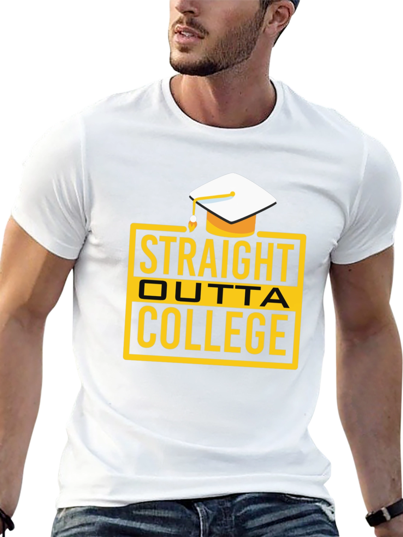 Straight Outta College Graduation T-Shirt