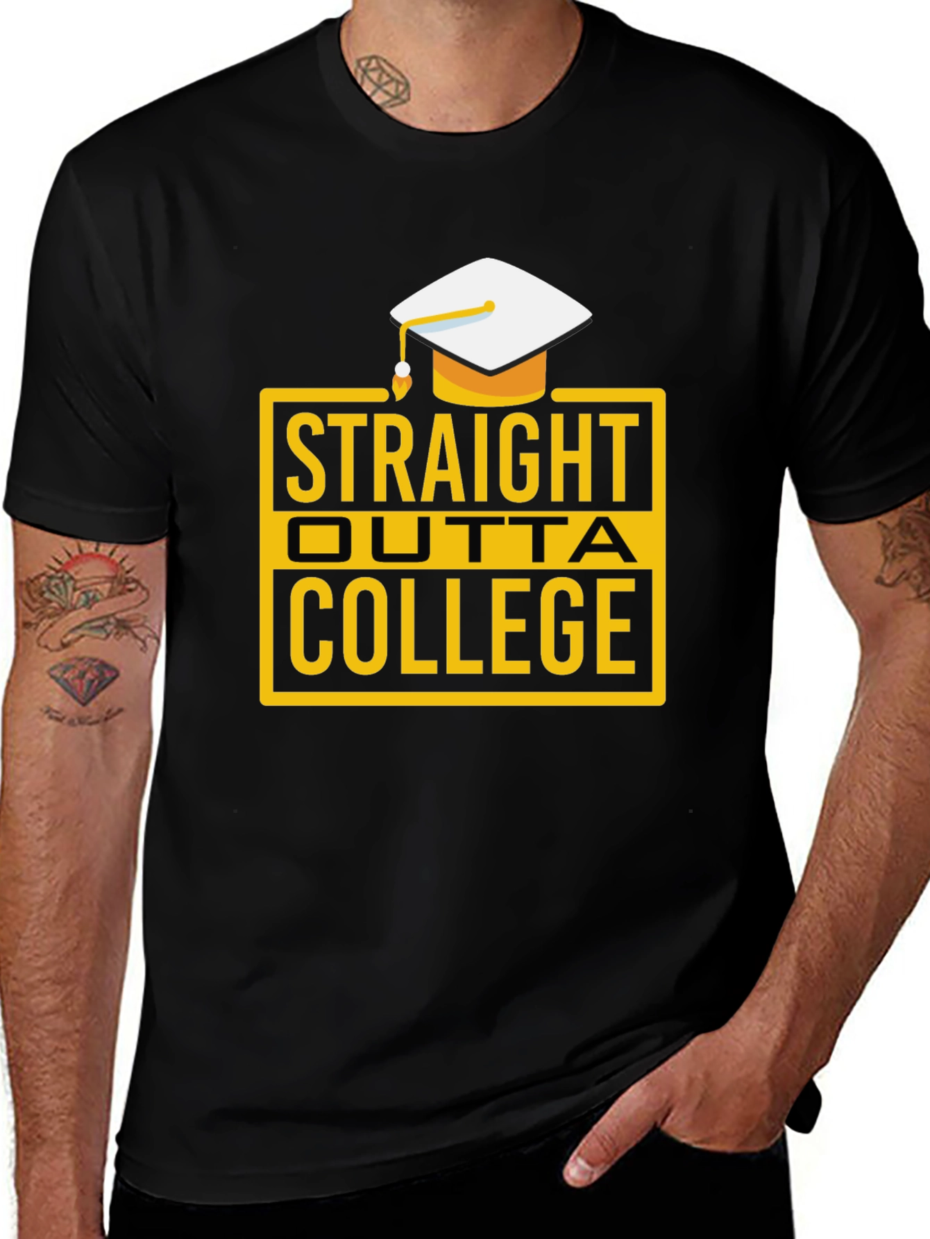 Straight Outta College Graduation T-Shirt