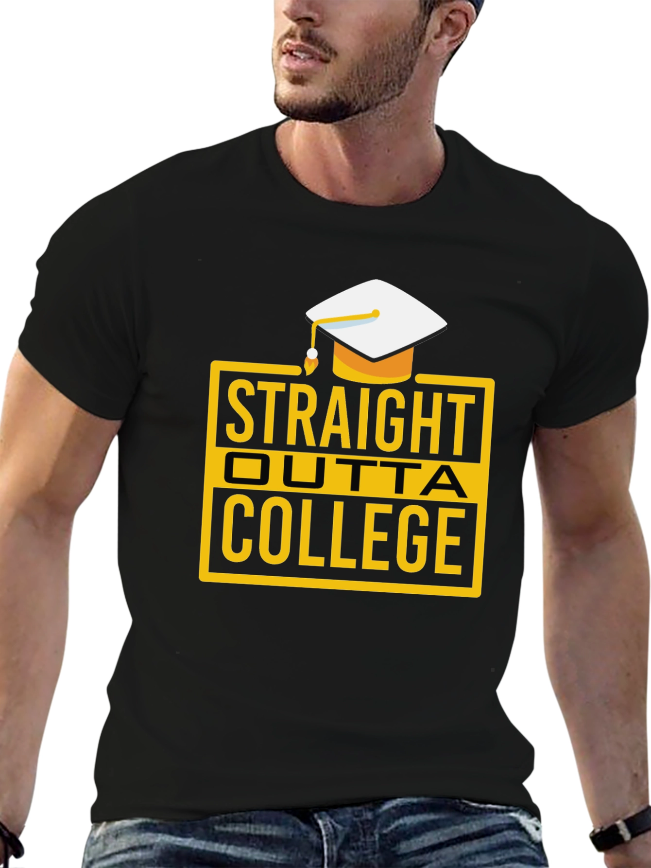 Straight Outta College Graduation T-Shirt