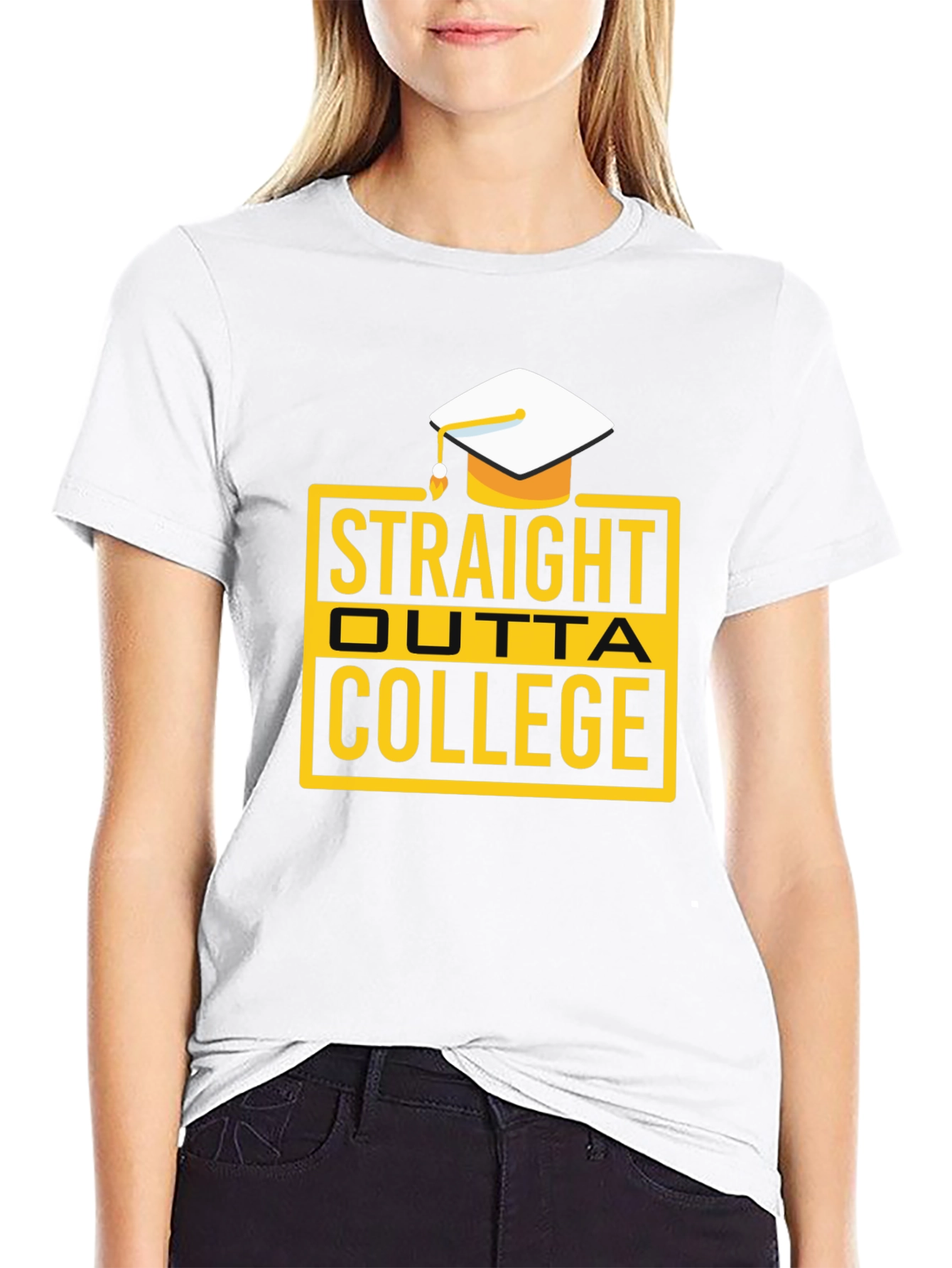 Straight Outta College Graduation T-Shirt