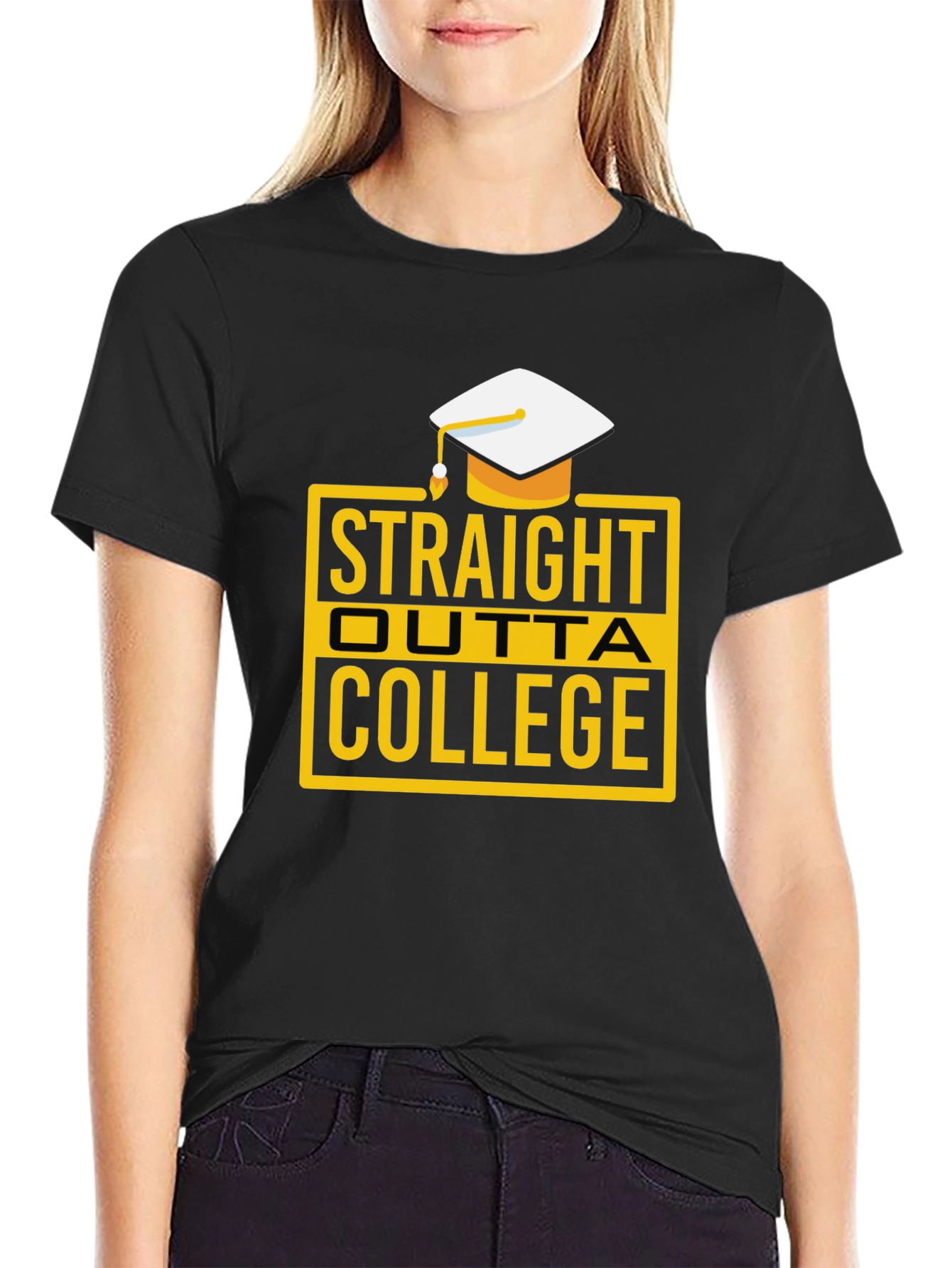 Straight Outta College Graduation T-Shirt