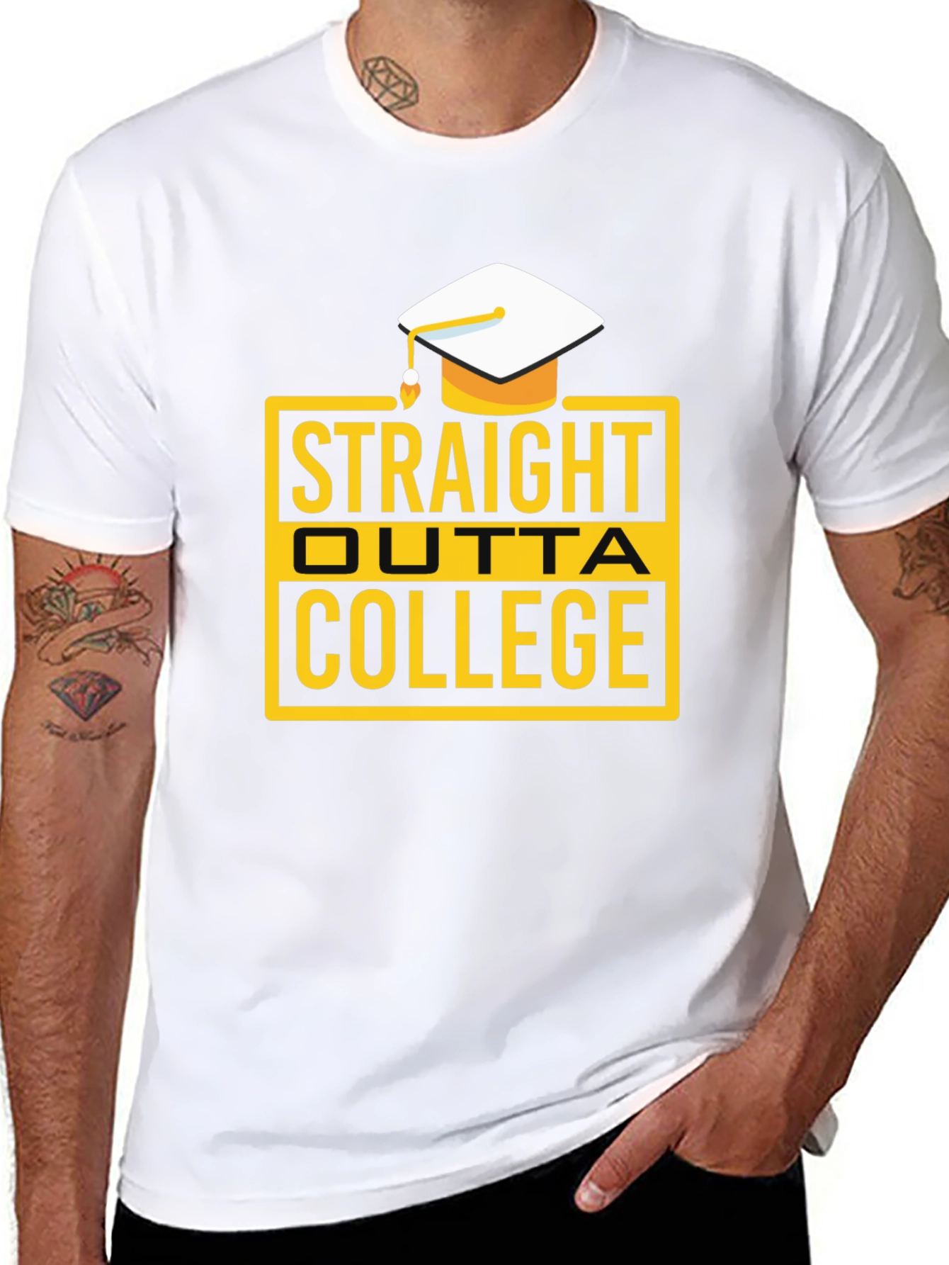 Straight Outta College Graduation T-Shirt