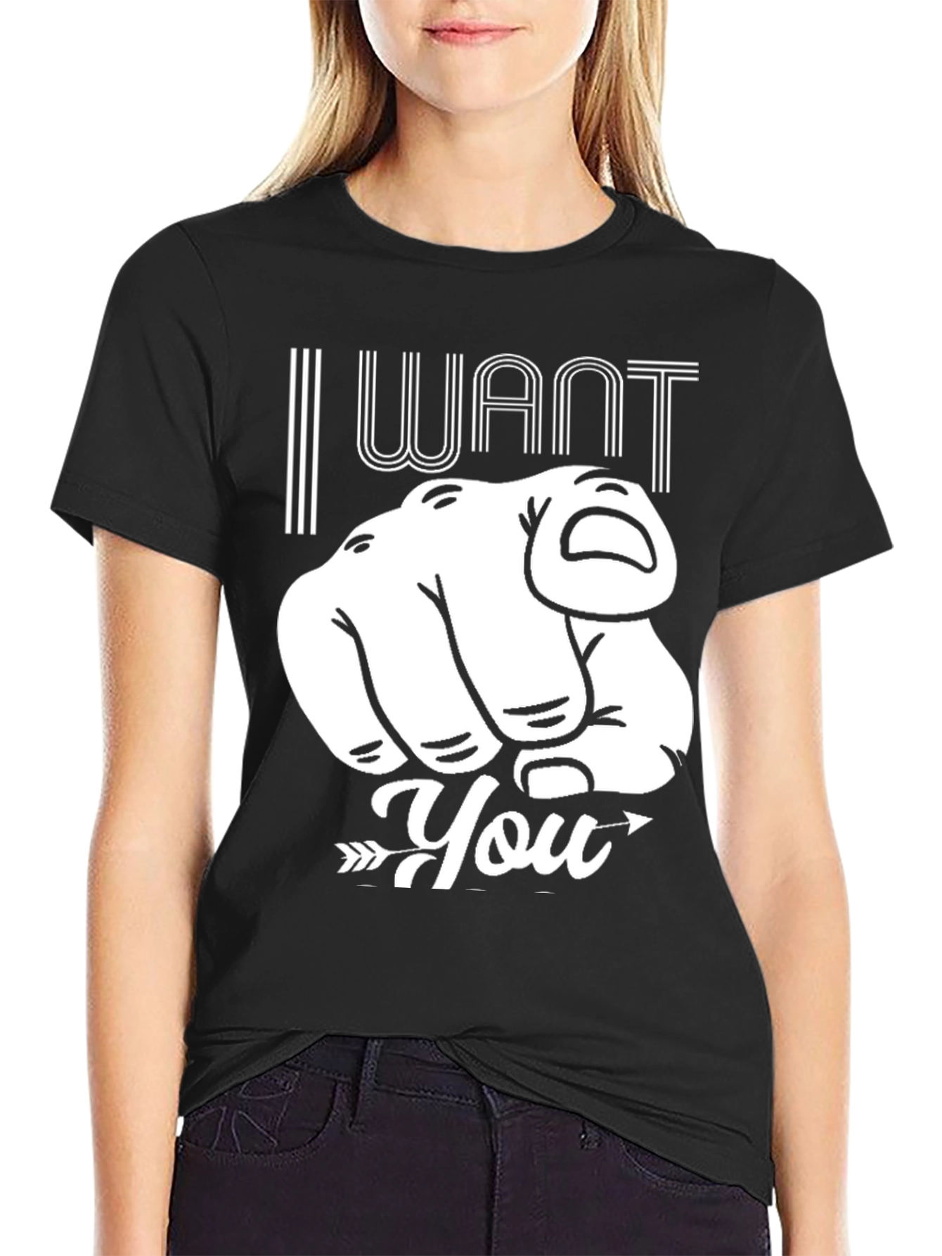 I Want You Pointing Finger Graphic Tee