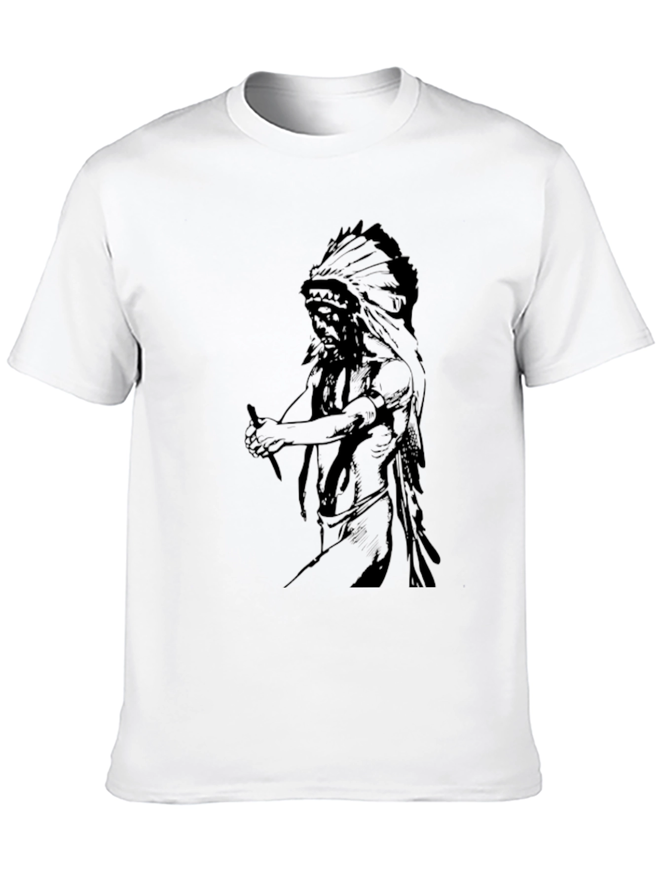 Graphic Tee - Native American Chief Design