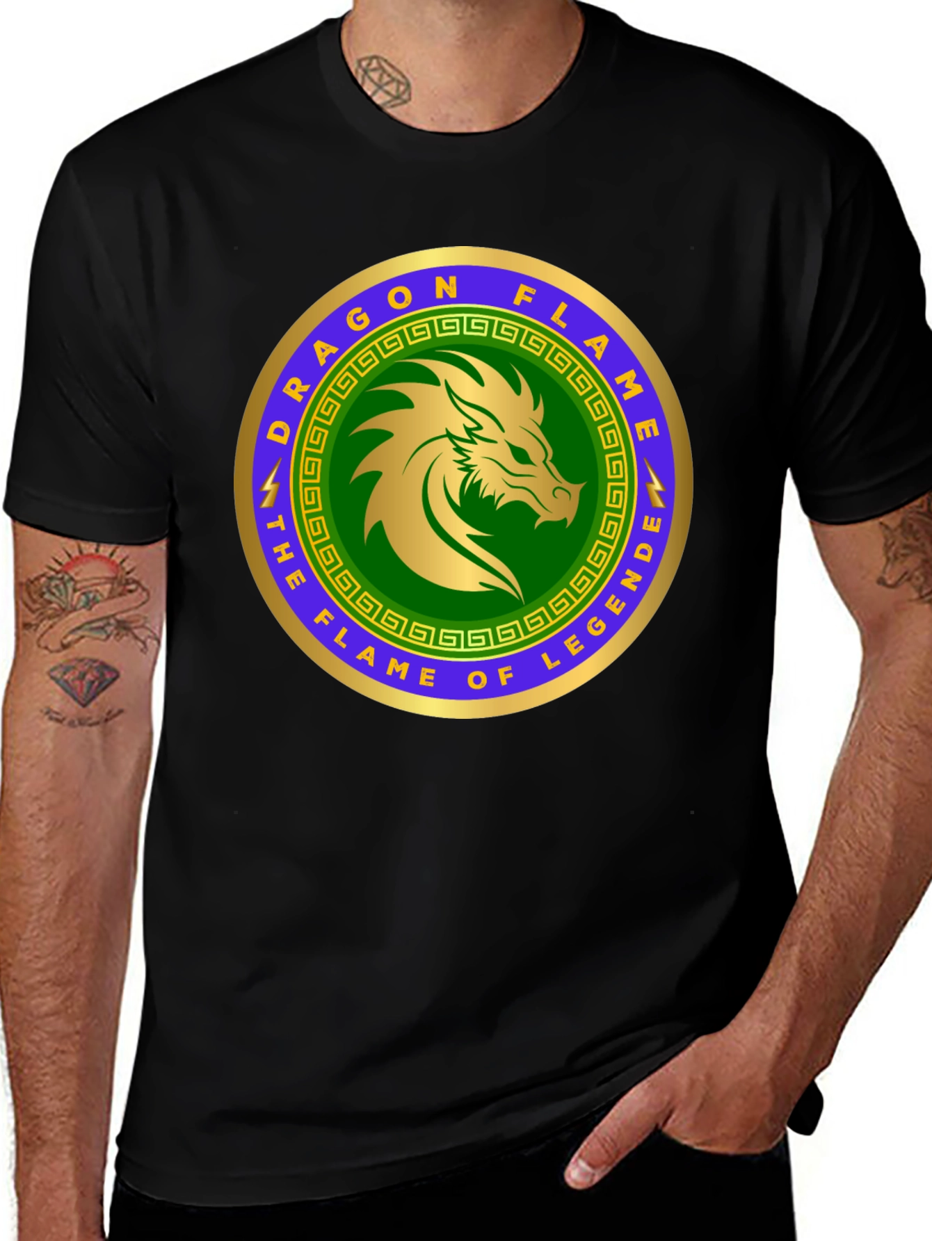 Dragon Flame Legend Graphic T-Shirt