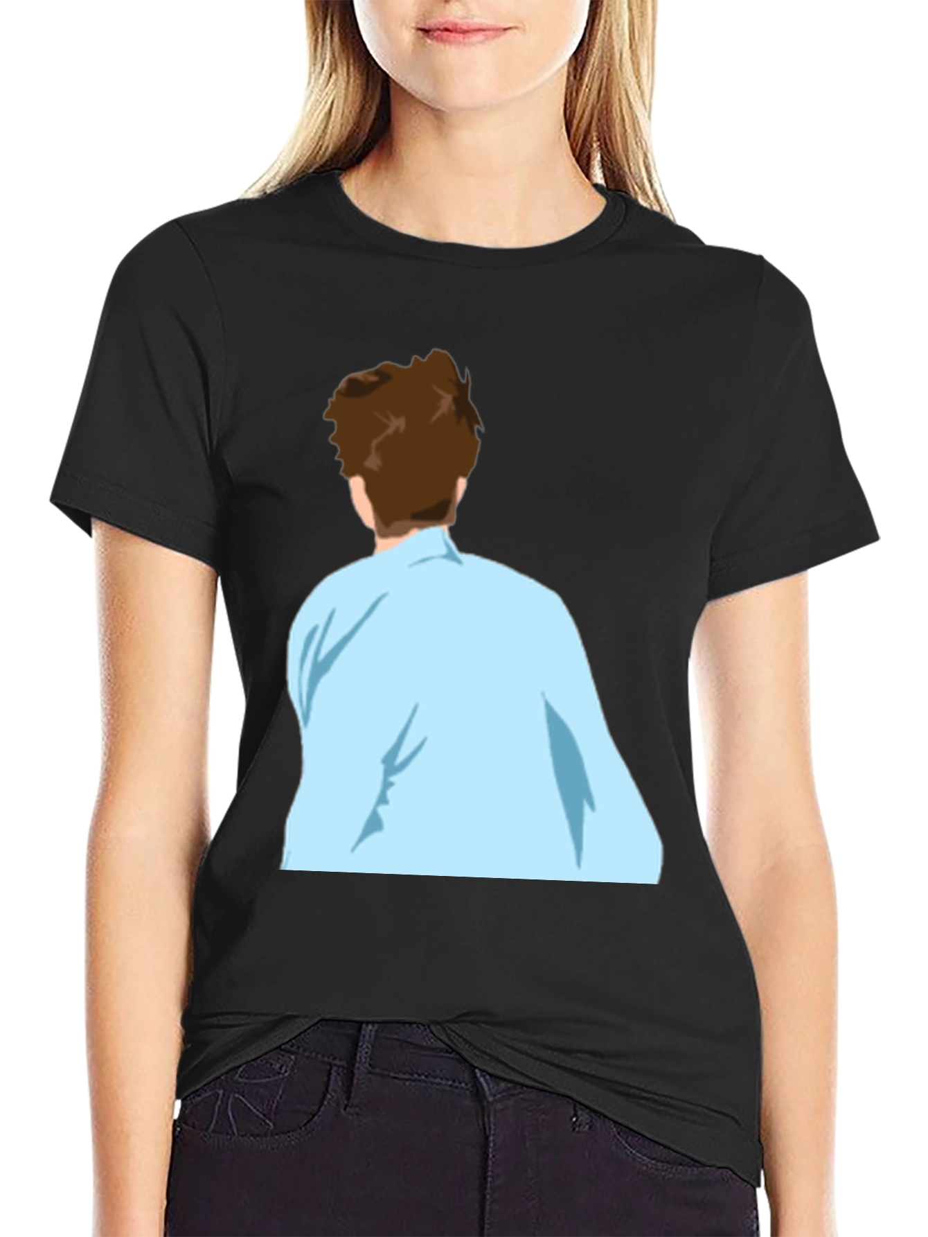 Cool Casual Black Graphic T-Shirt