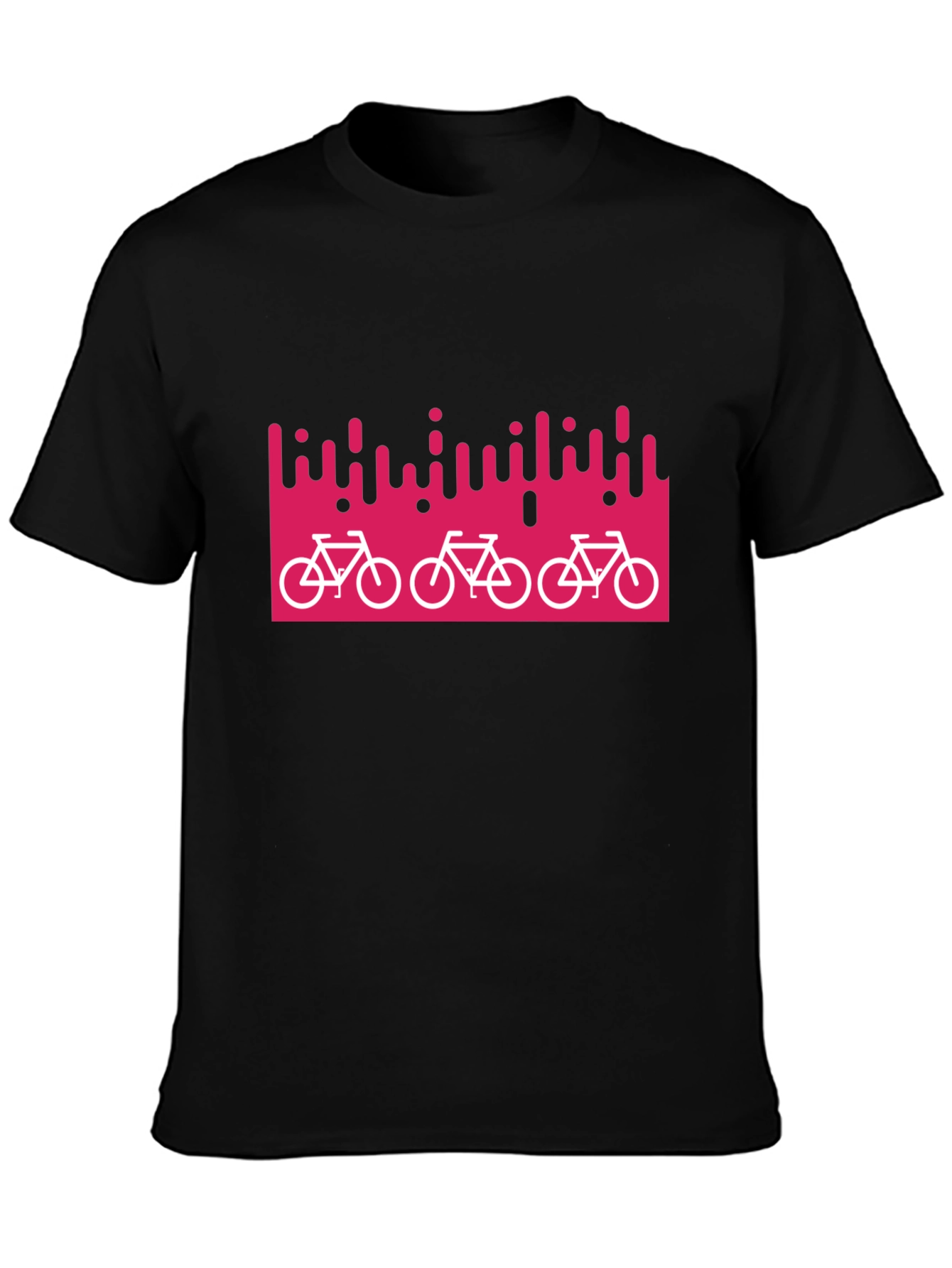 Stylish Bike Graphic Black T-Shirt