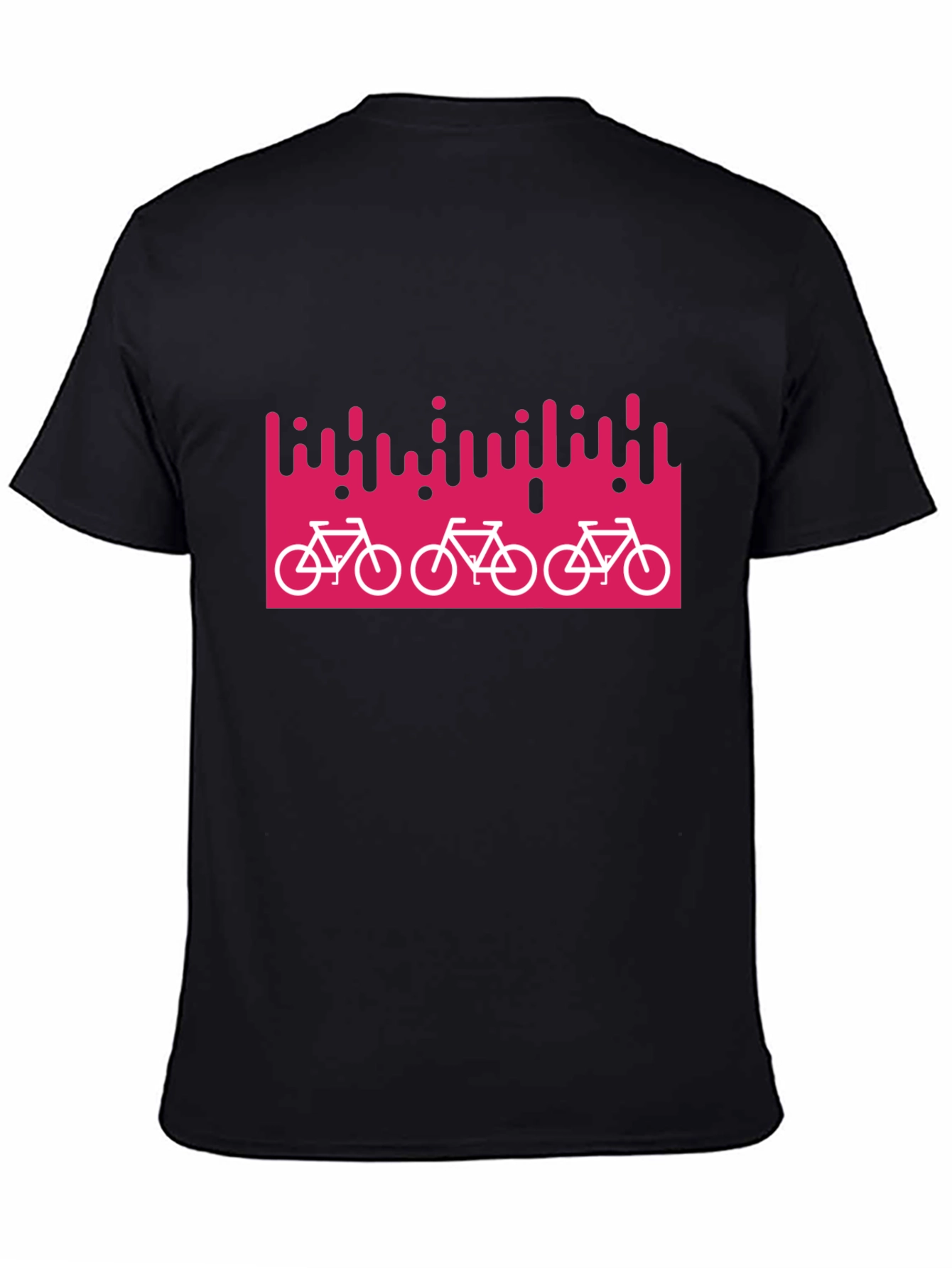Stylish Bike Graphic Black T-Shirt