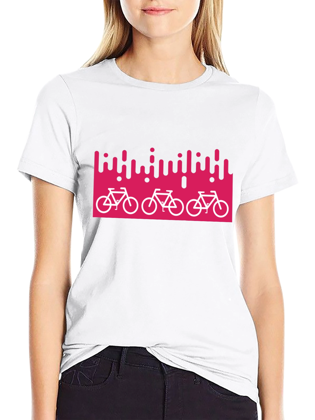 Stylish Bike Graphic Black T-Shirt