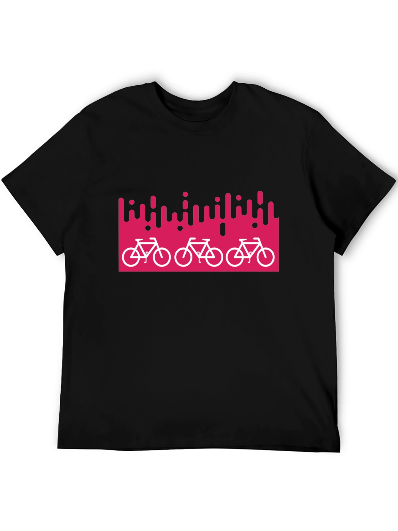 Stylish Bike Graphic Black T-Shirt