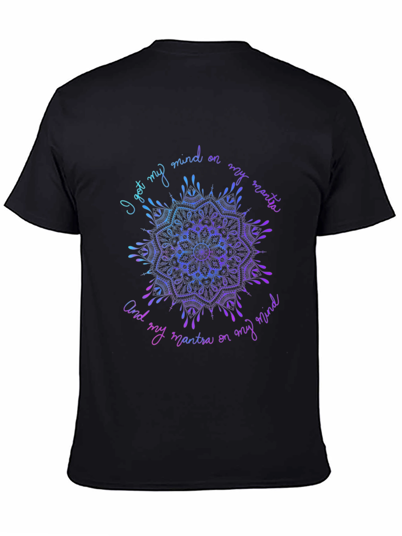 Mandala Mind Mantra Graphic Tee - Stylish Comfort