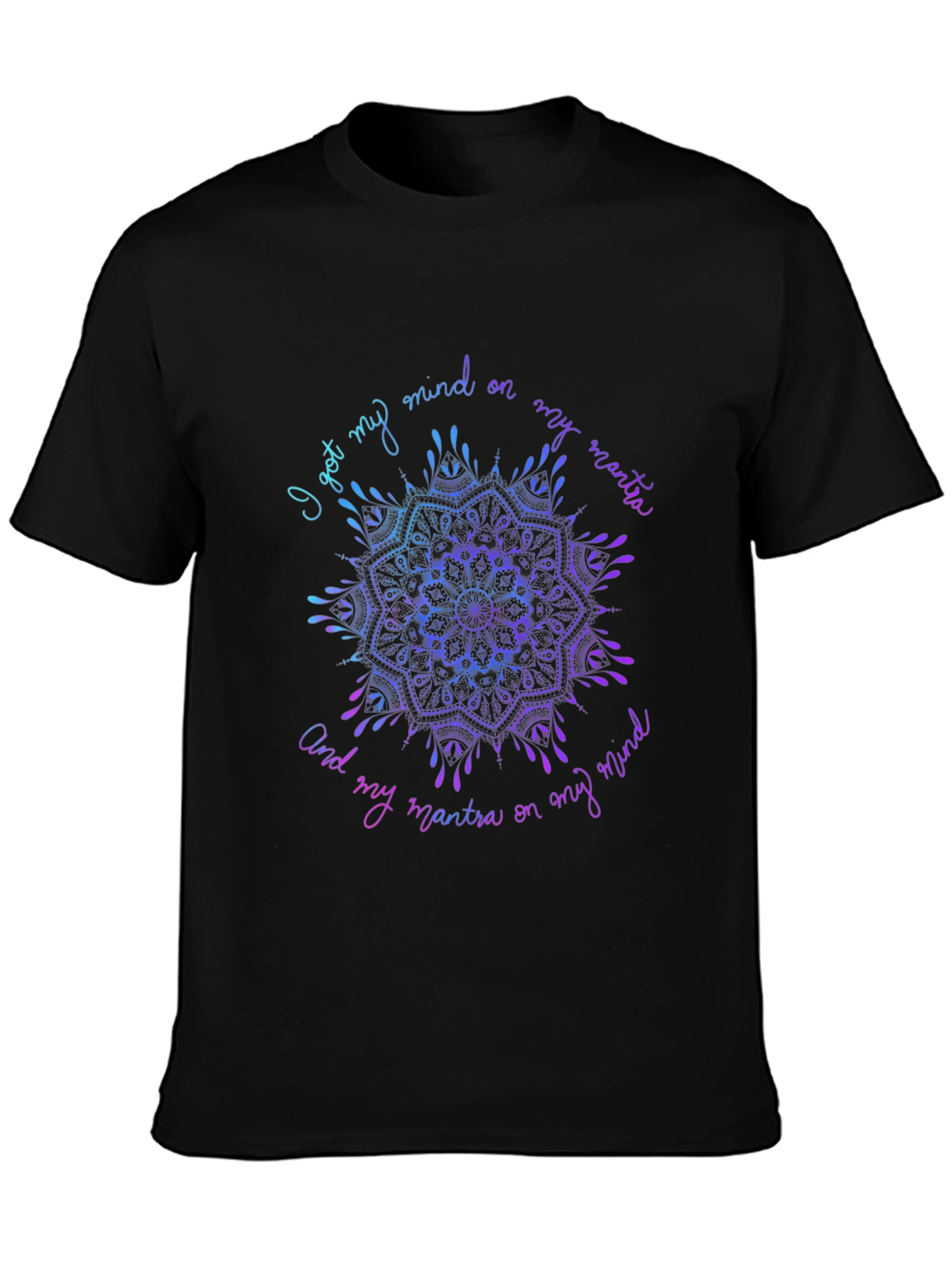 Mandala Mind Mantra Graphic Tee - Stylish Comfort