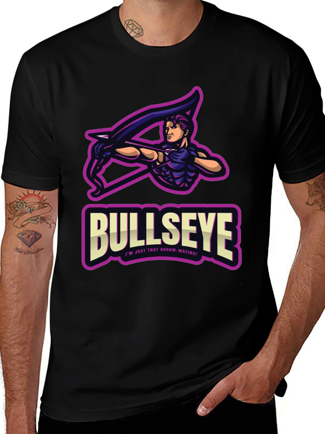Bullseye Graphic T-Shirt - Arrow-Mazing Design