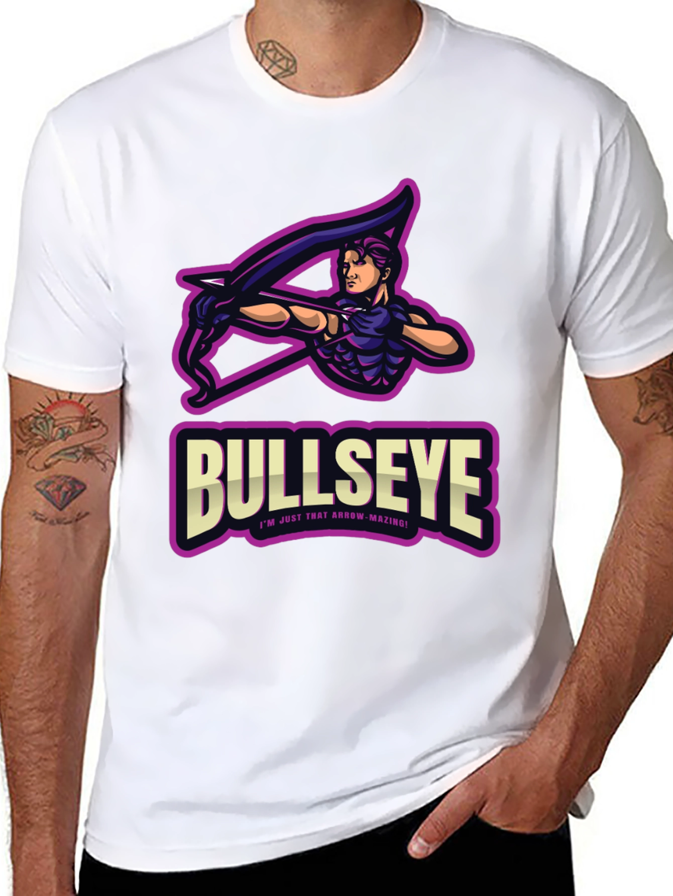 Bullseye Graphic T-Shirt - Arrow-Mazing Design