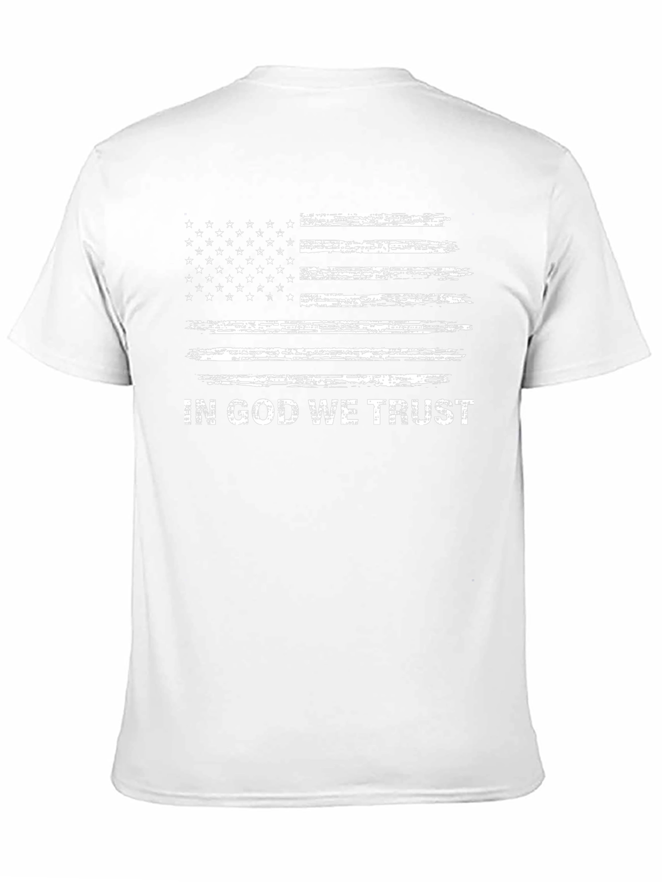 American Flag In God We Trust Graphic Tee