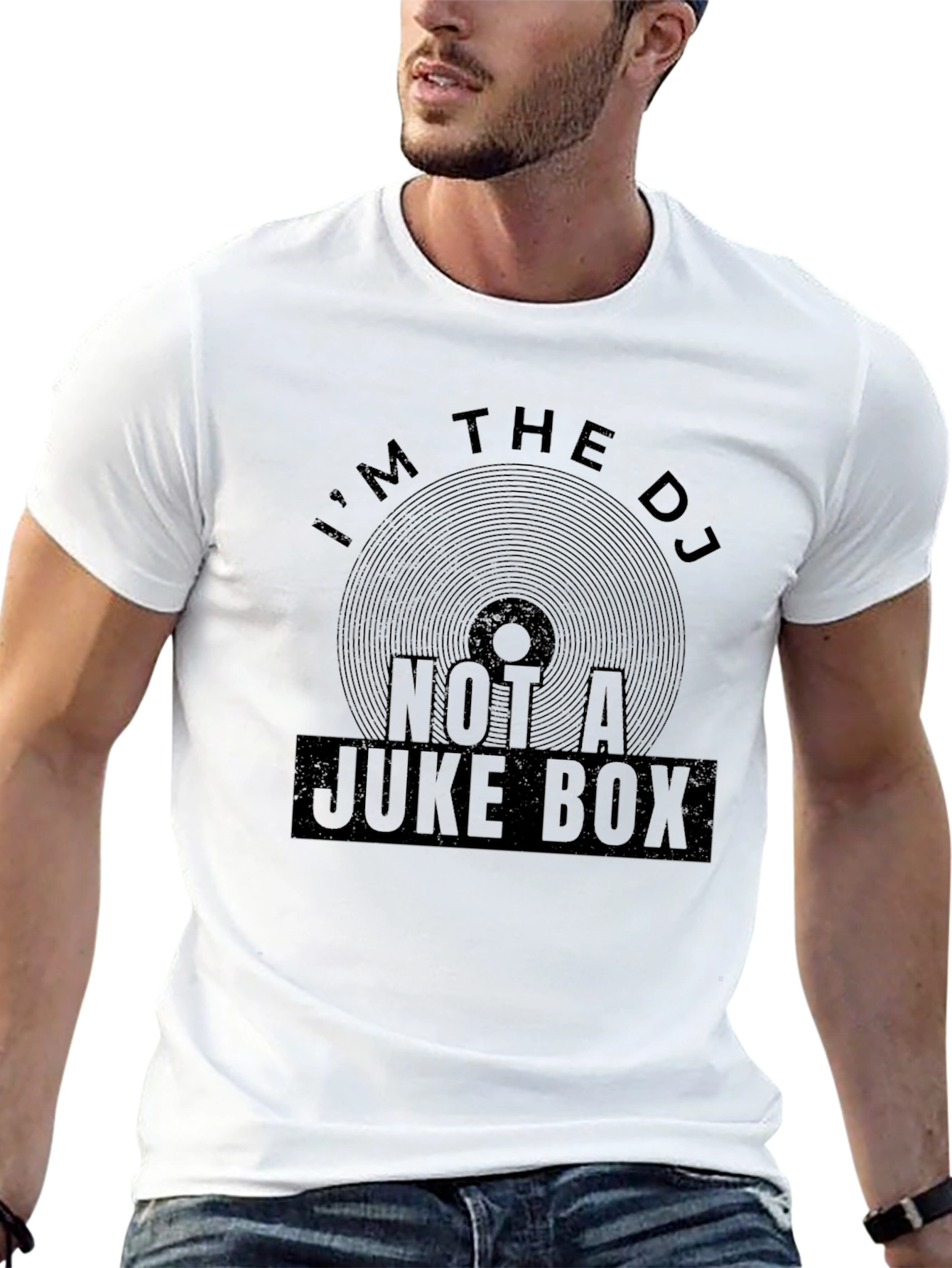 Im the DJ Not A Juke Box Black T-Shirt