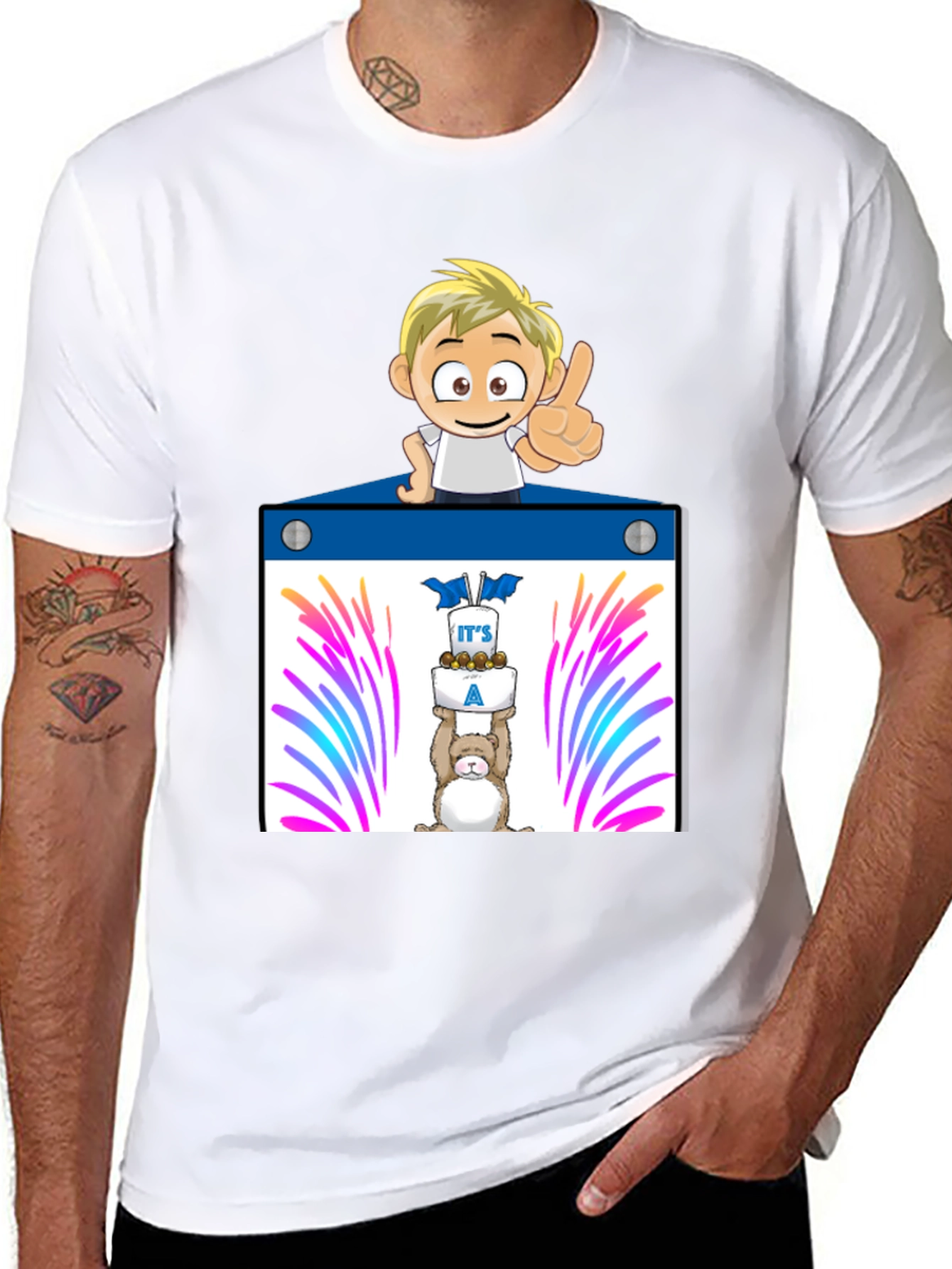 Its a Boy Cartoon T-Shirt