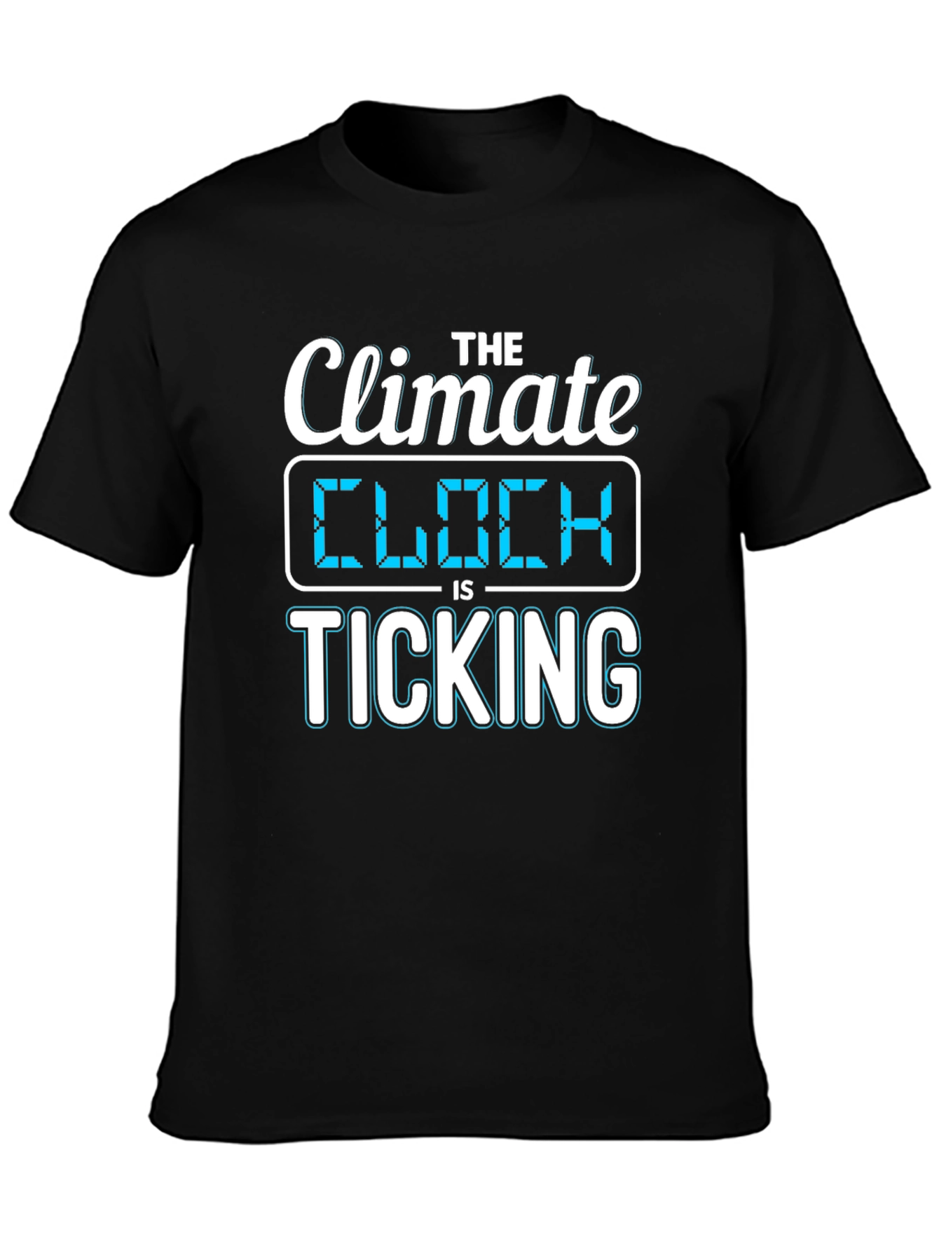 Climate Clock is Ticking Graphic Tee - Black