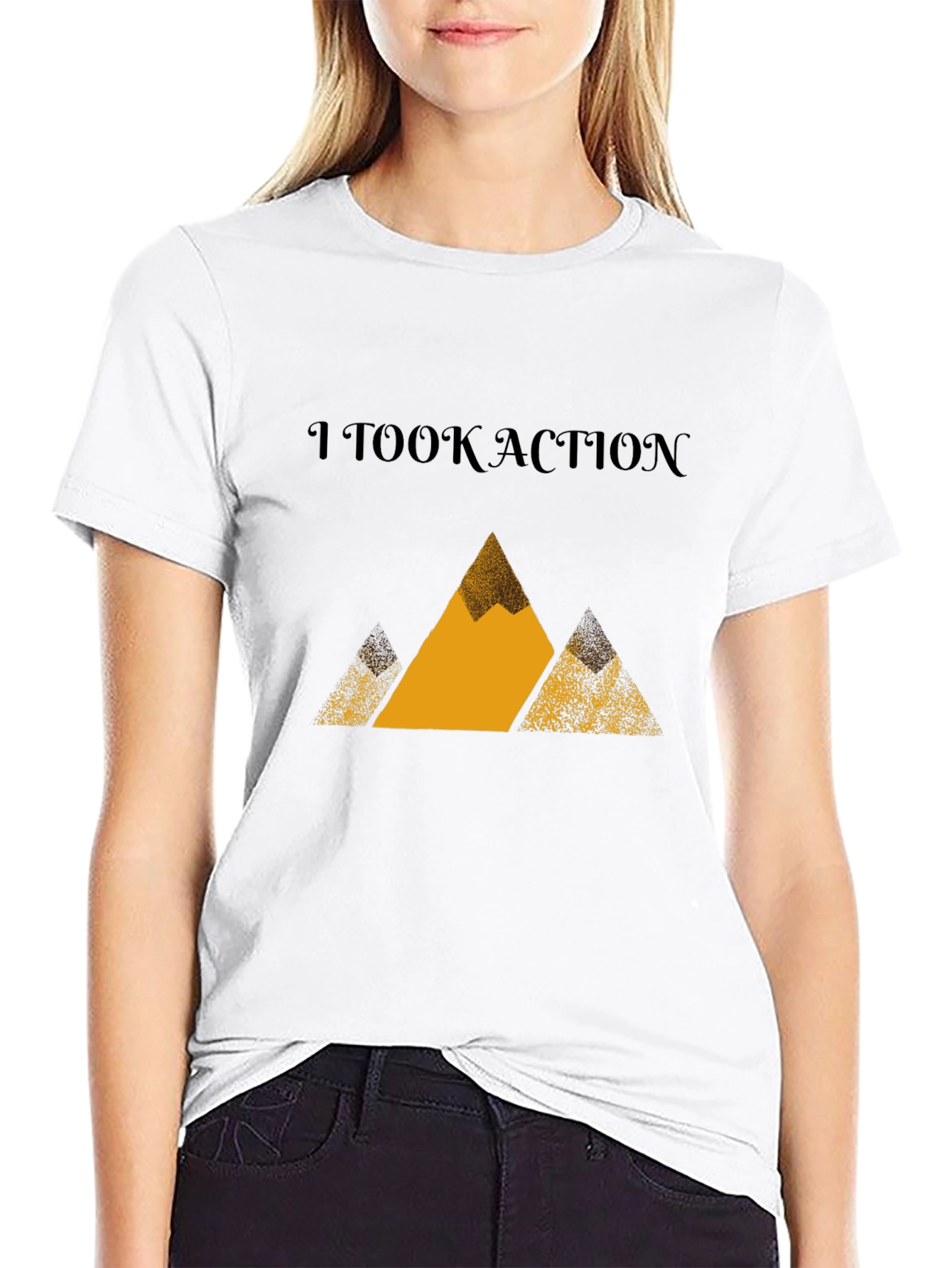 I Took Action Mountain Graphic T-Shirt