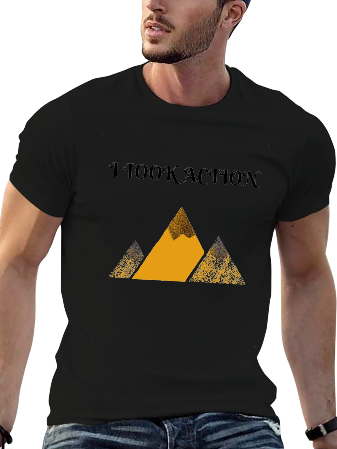 I Took Action Mountain Graphic T-Shirt