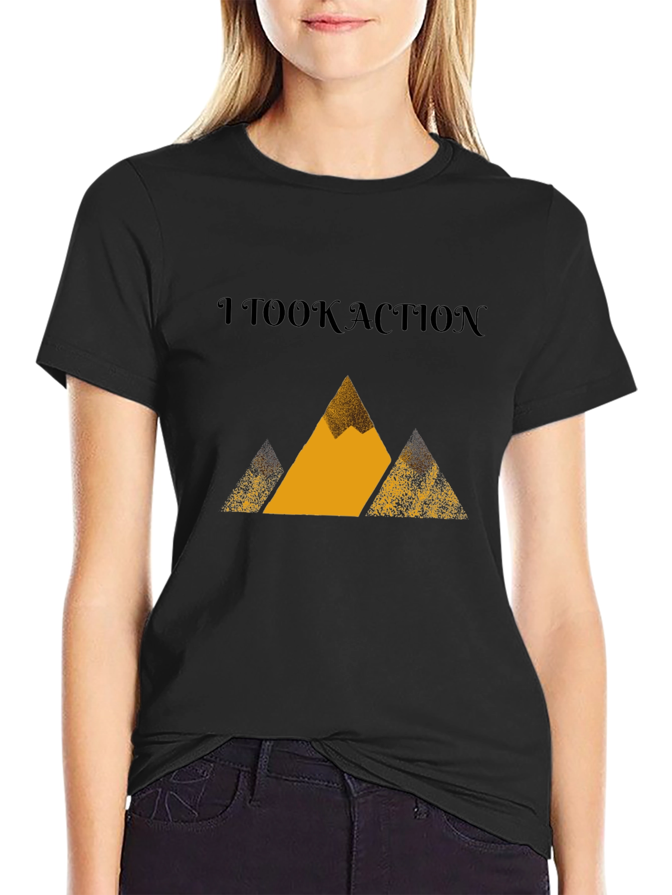 I Took Action Mountain Graphic T-Shirt