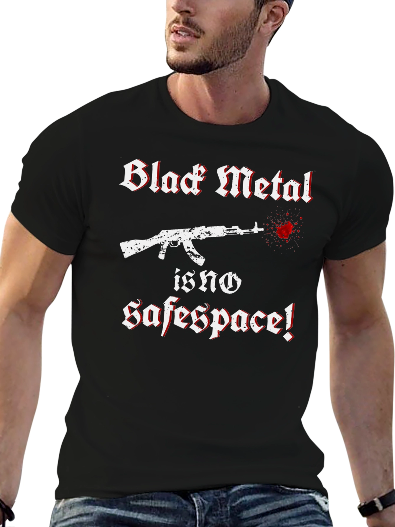Black Metal No Safe Space Graphic Tee