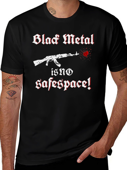 Black Metal No Safe Space Graphic Tee
