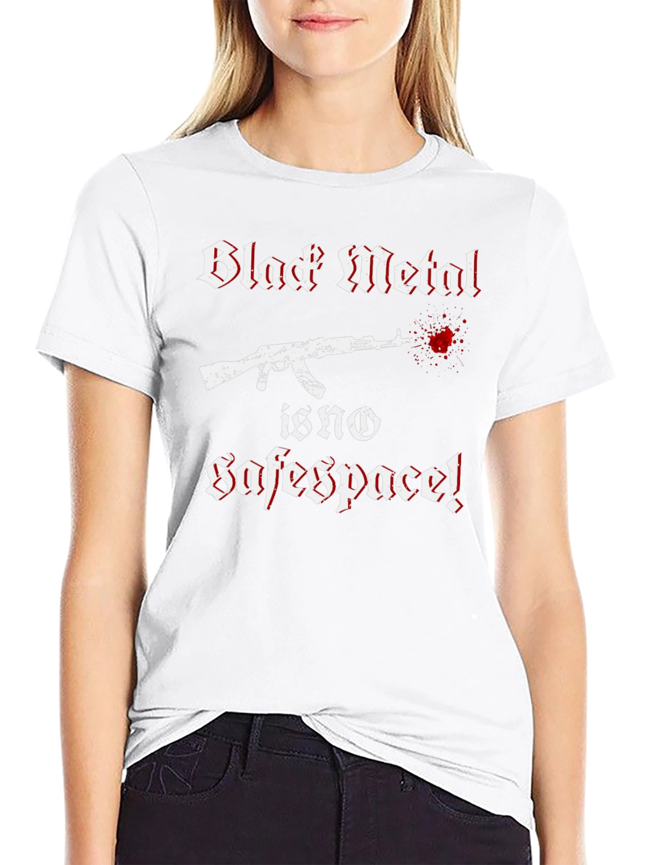 Black Metal No Safe Space Graphic Tee