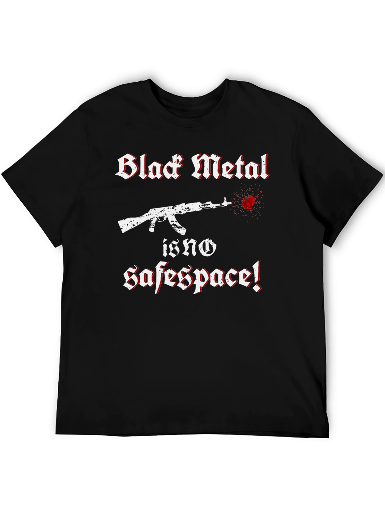 Black Metal No Safe Space Graphic Tee