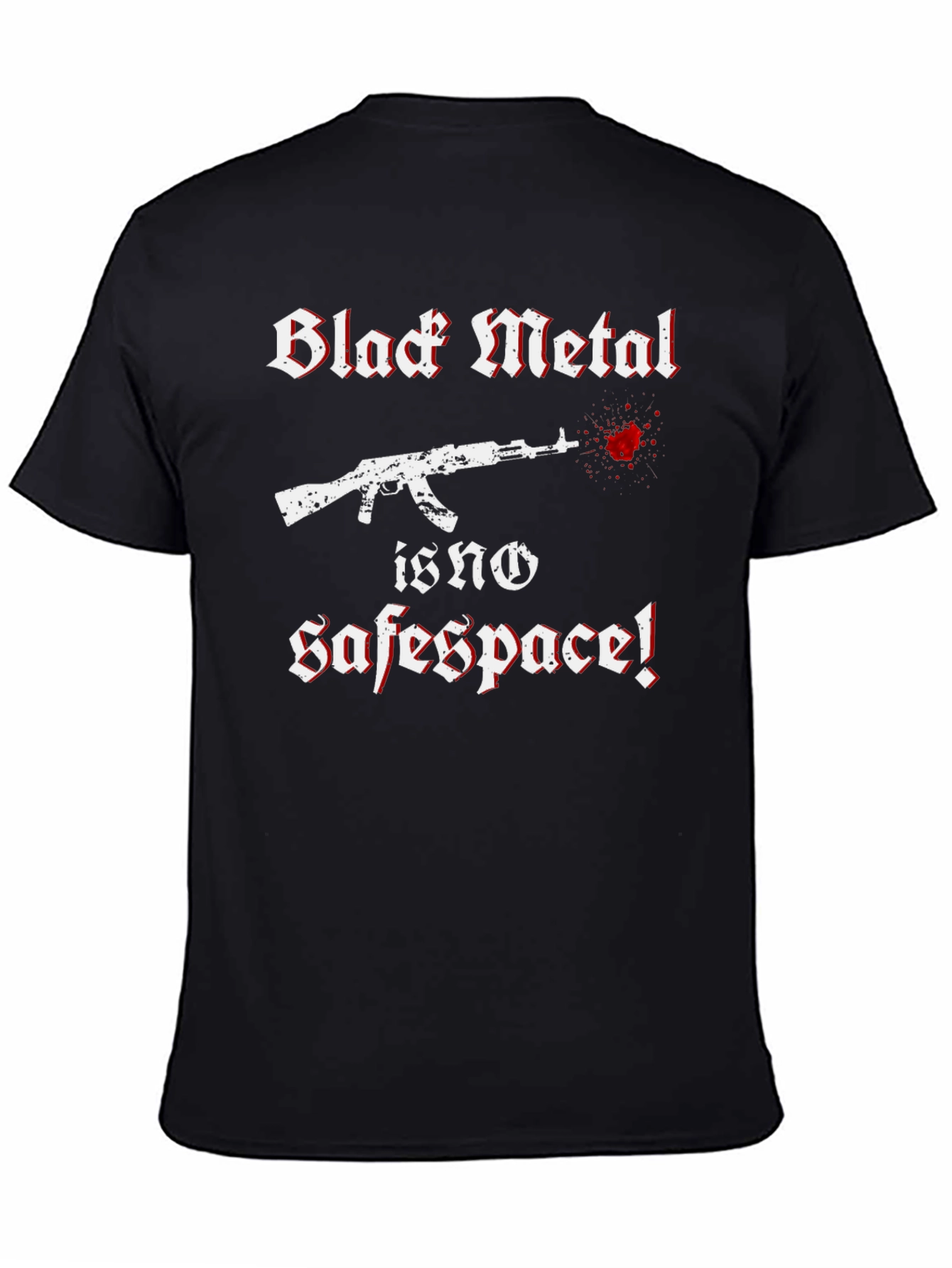 Black Metal No Safe Space Graphic Tee