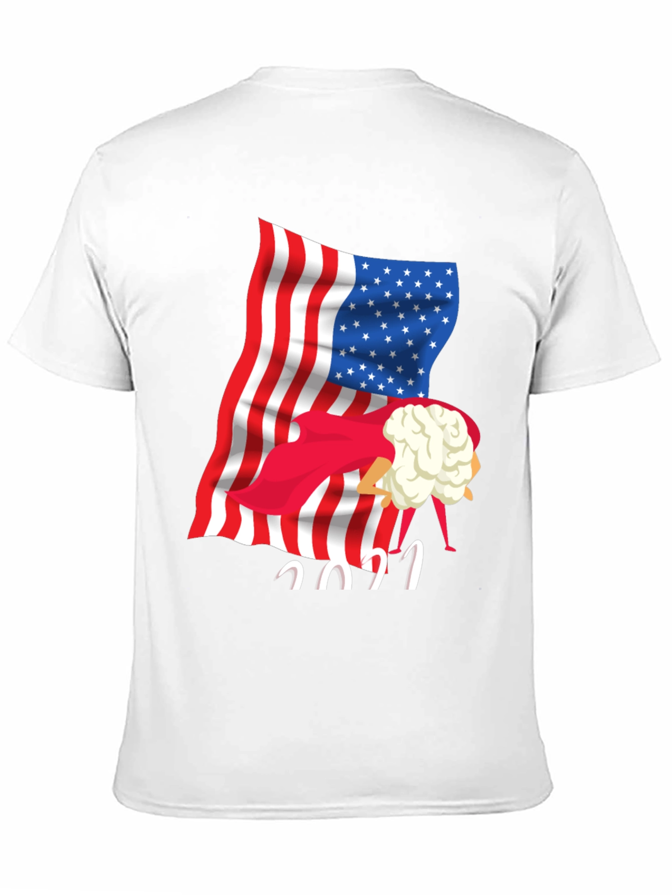 Patriotic Cauliflower Head 2021 T-Shirt
