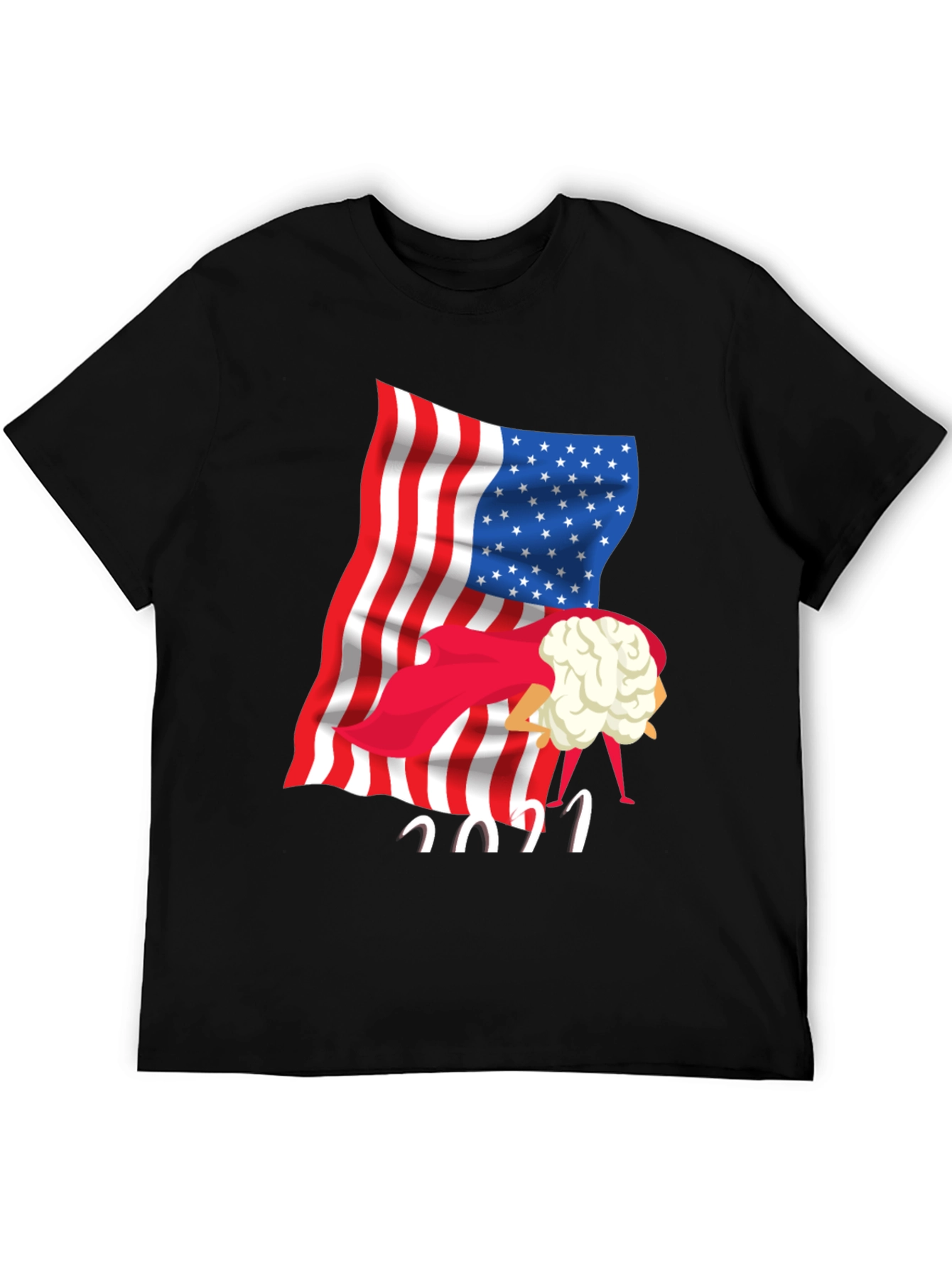 Patriotic Cauliflower Head 2021 T-Shirt