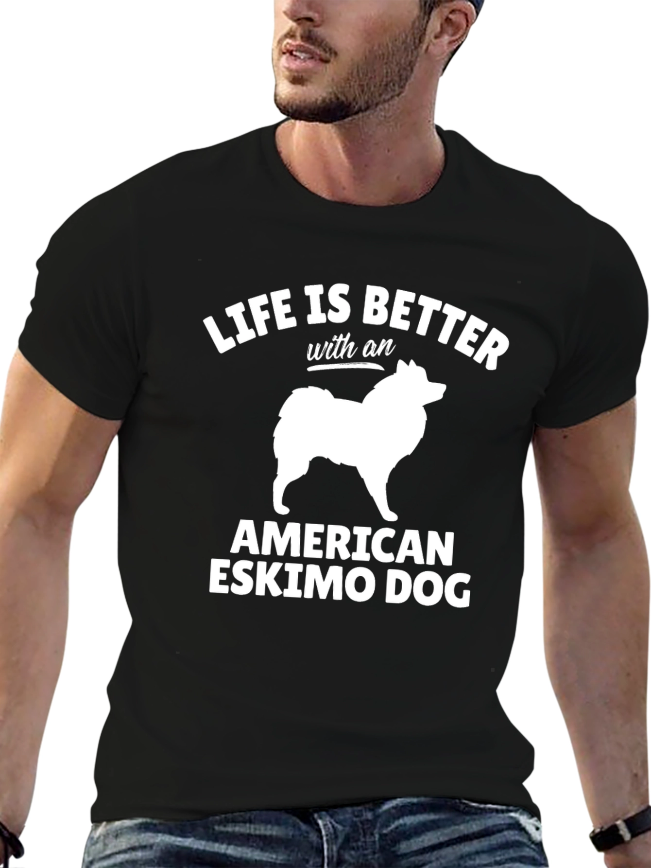 American Eskimo Dog T-Shirt - Life is Better Tee