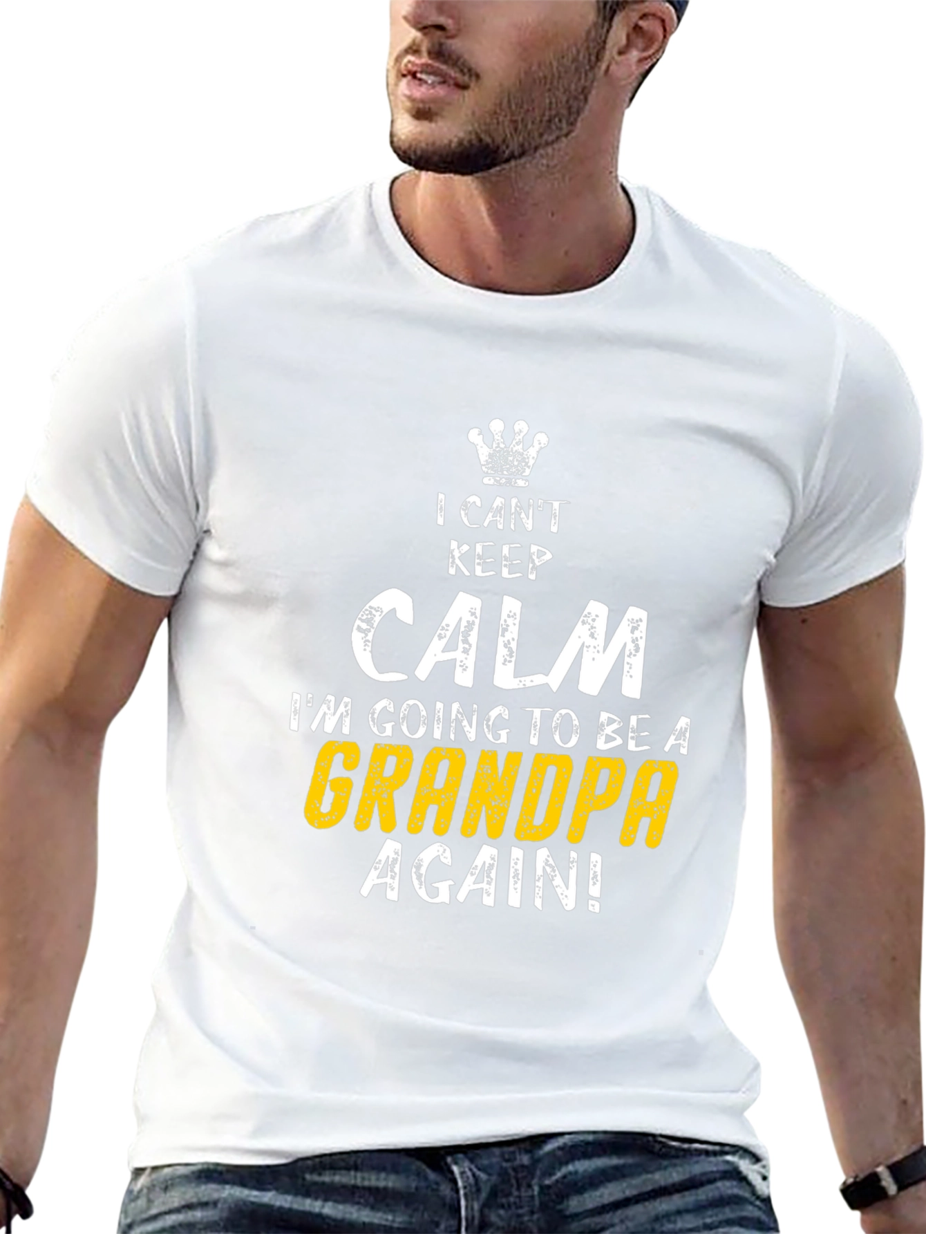 I Cant Keep Calm Grandpa Again T-Shirt