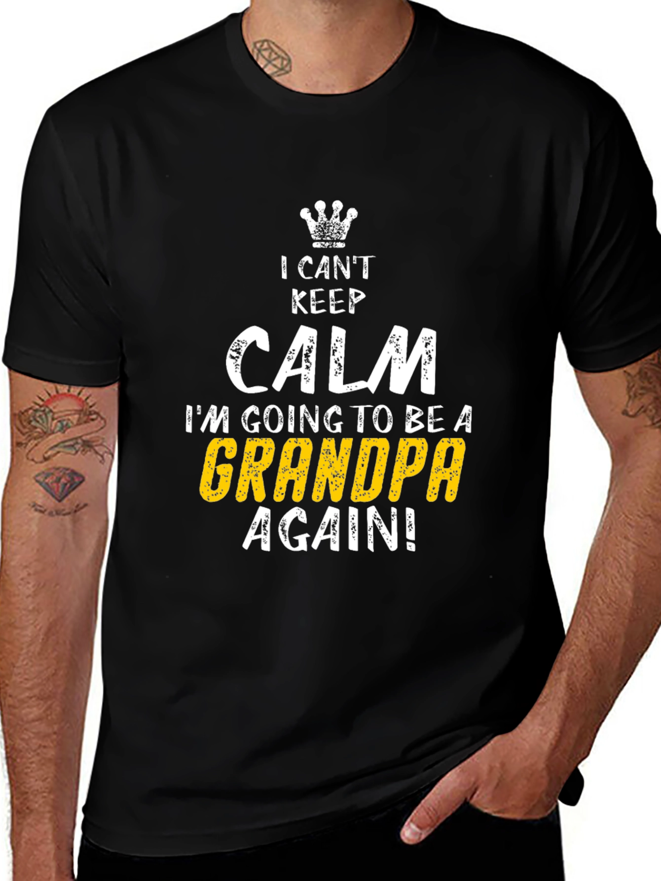 I Cant Keep Calm Grandpa Again T-Shirt