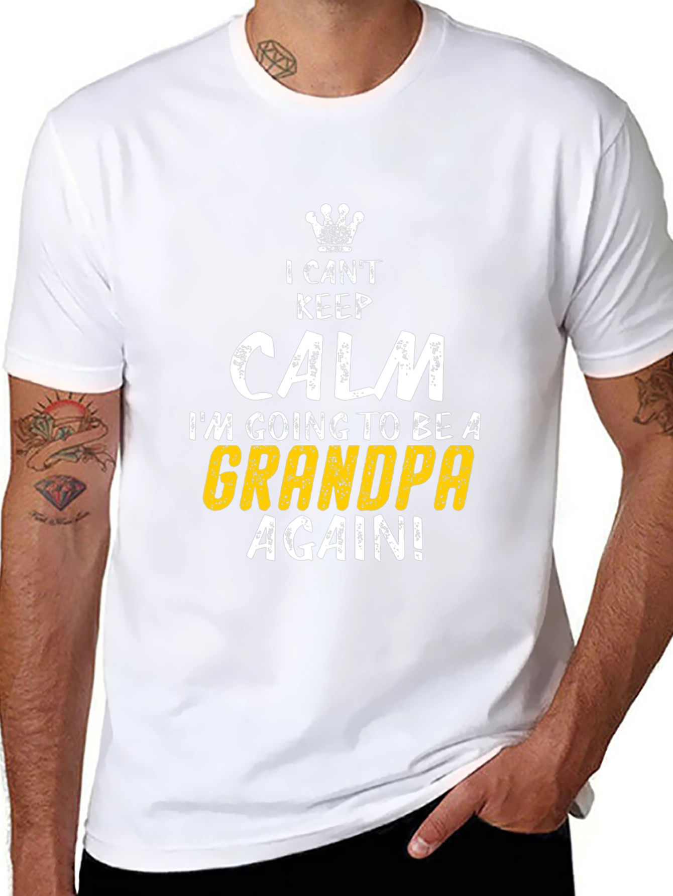 I Cant Keep Calm Grandpa Again T-Shirt