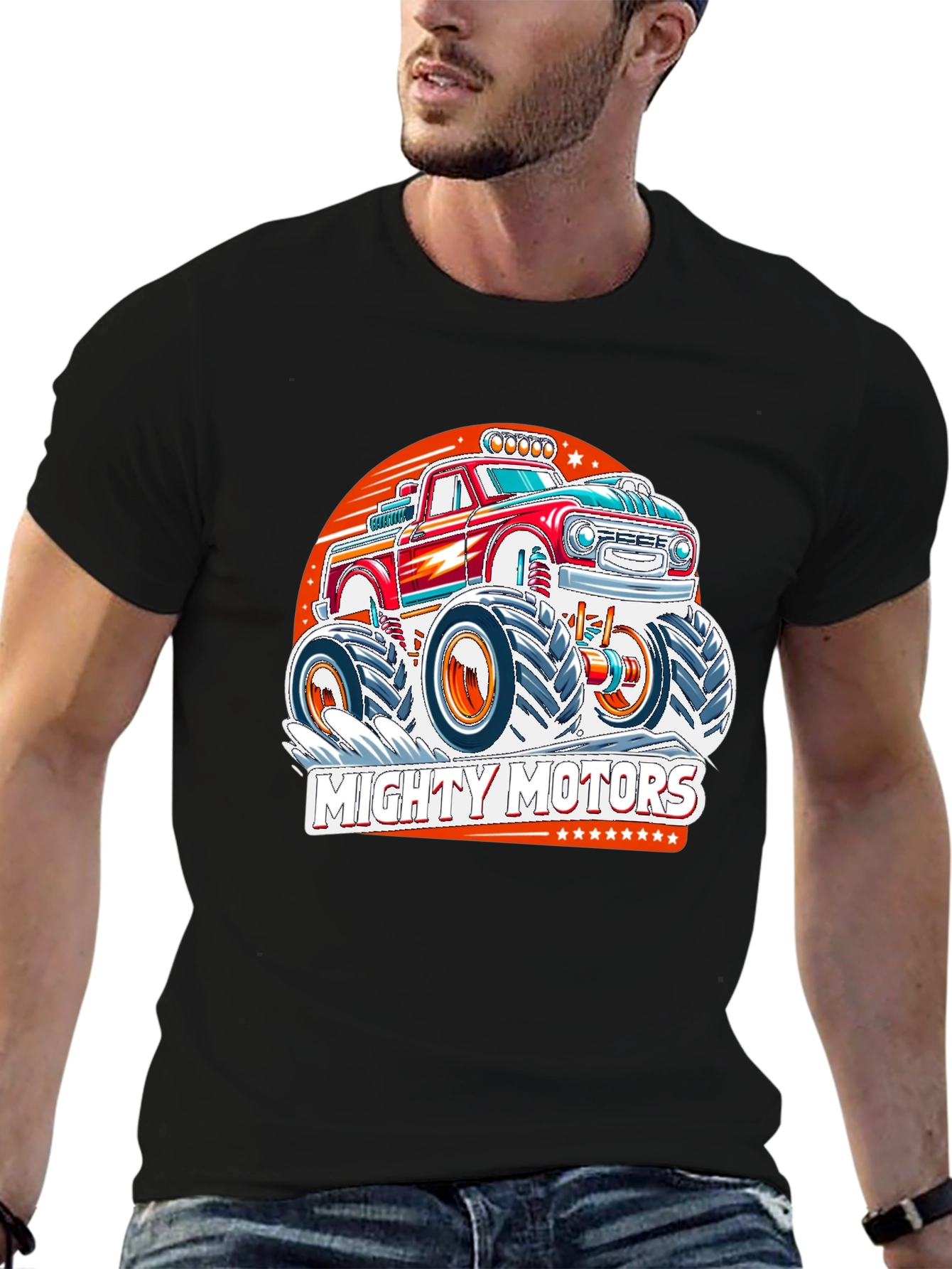 Mighty Motors Monster Truck Graphic Tee