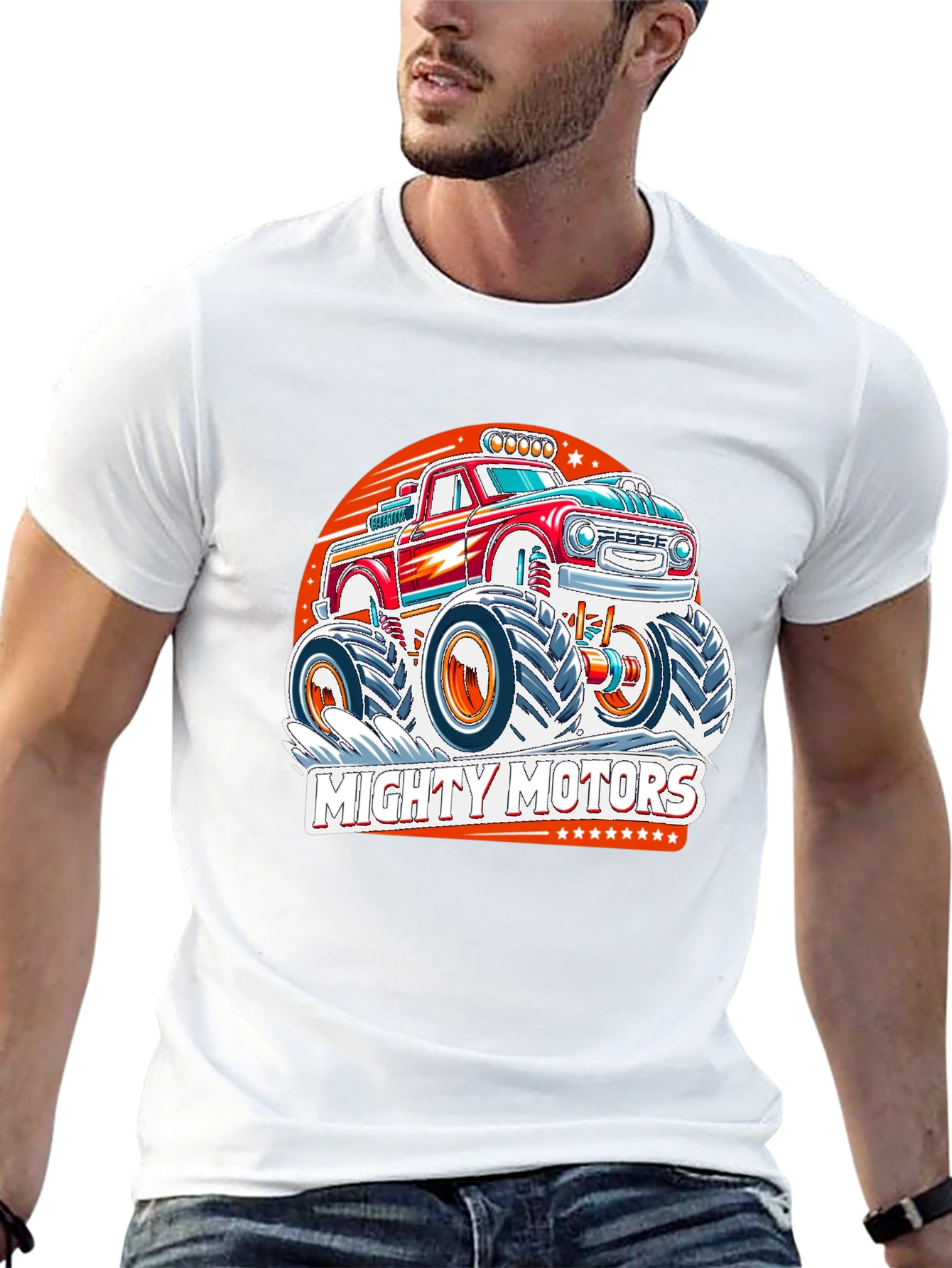 Mighty Motors Monster Truck Graphic Tee