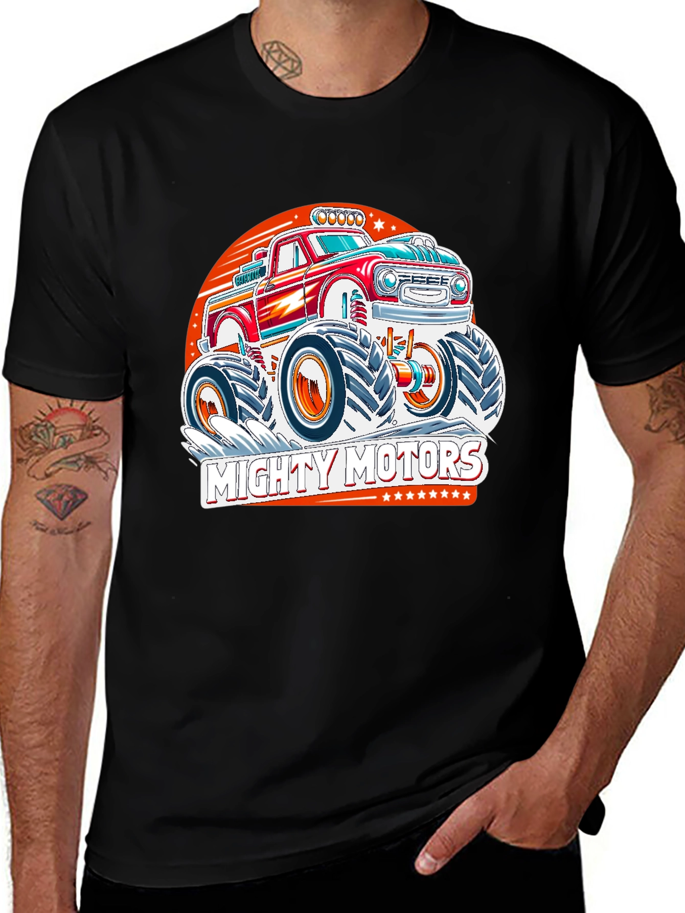 Mighty Motors Monster Truck Graphic Tee